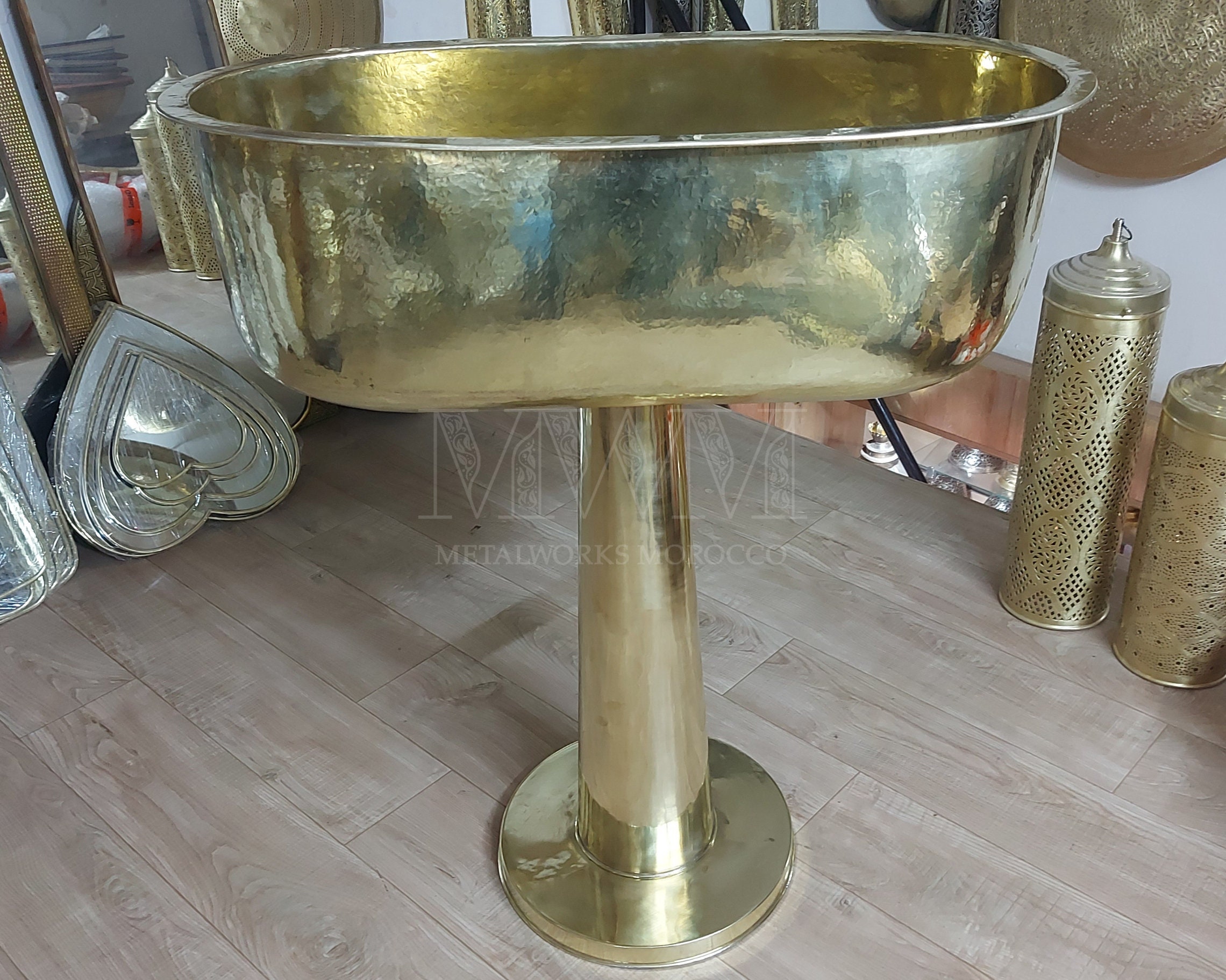 Solid brass pedestal for sale  