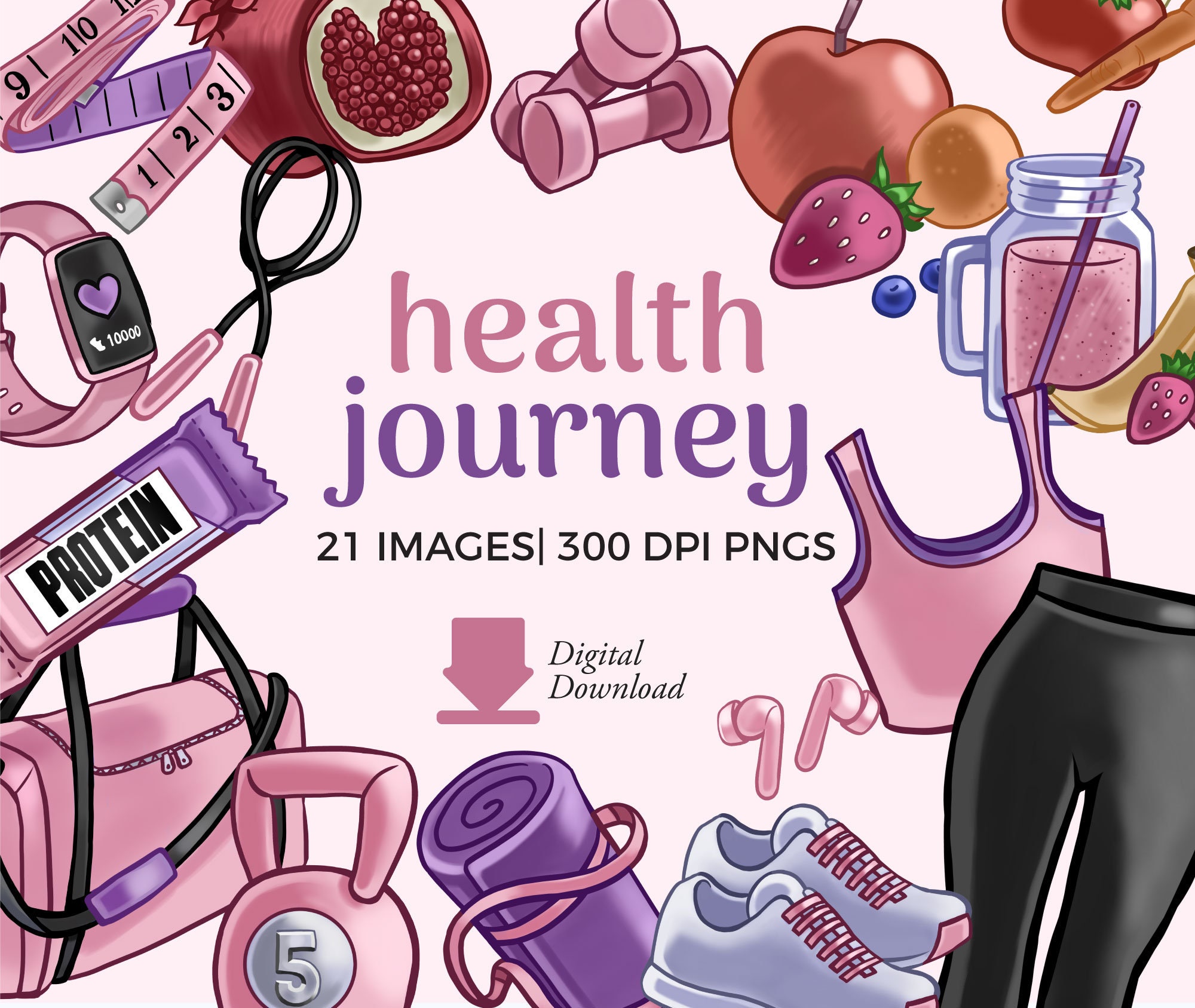 Health planner clipart for sale  
