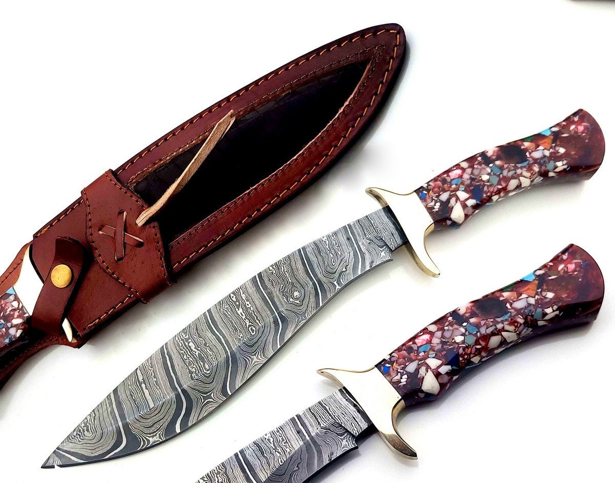 Damascus knives custom for sale  
