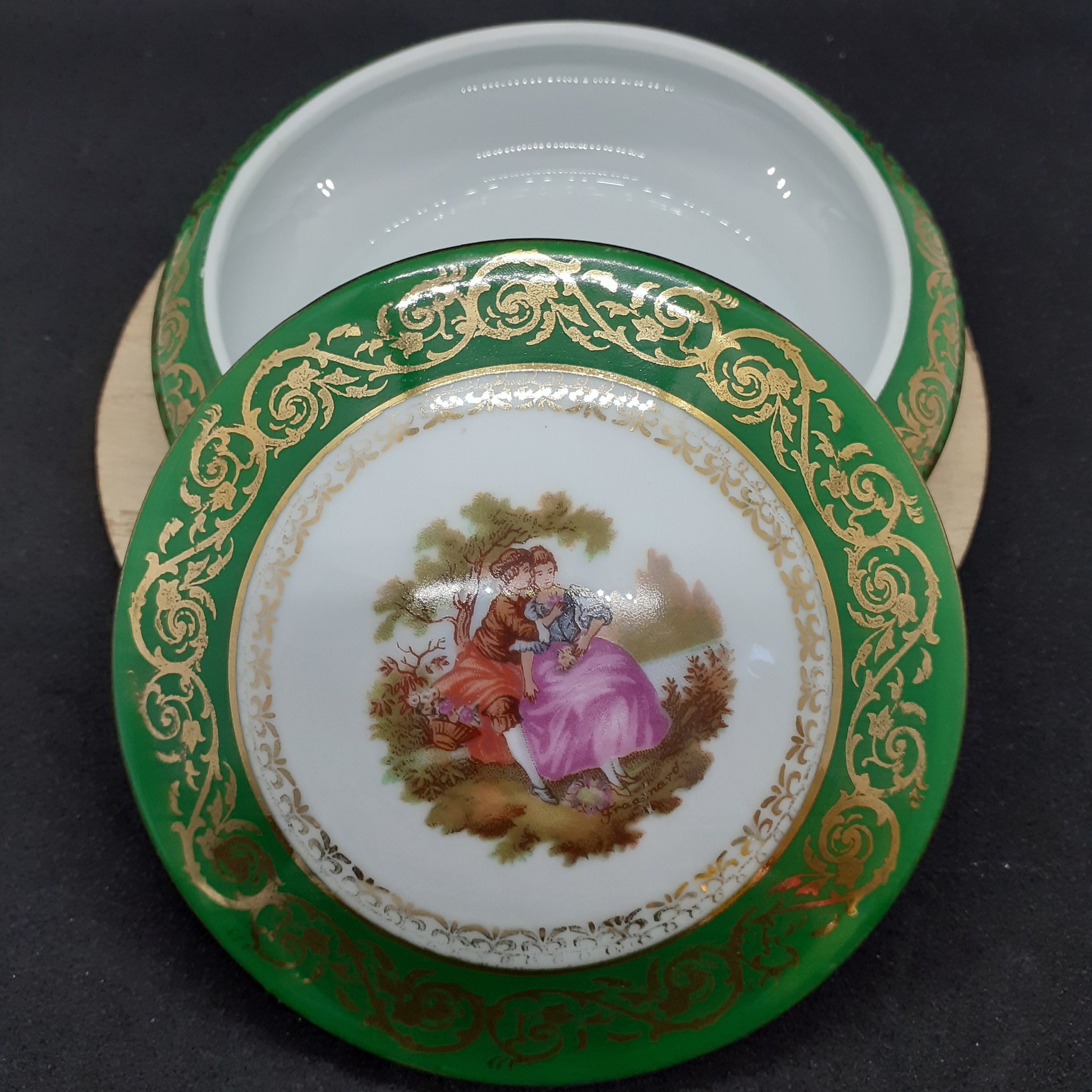 Limoges porcelain bonbonnière for sale  