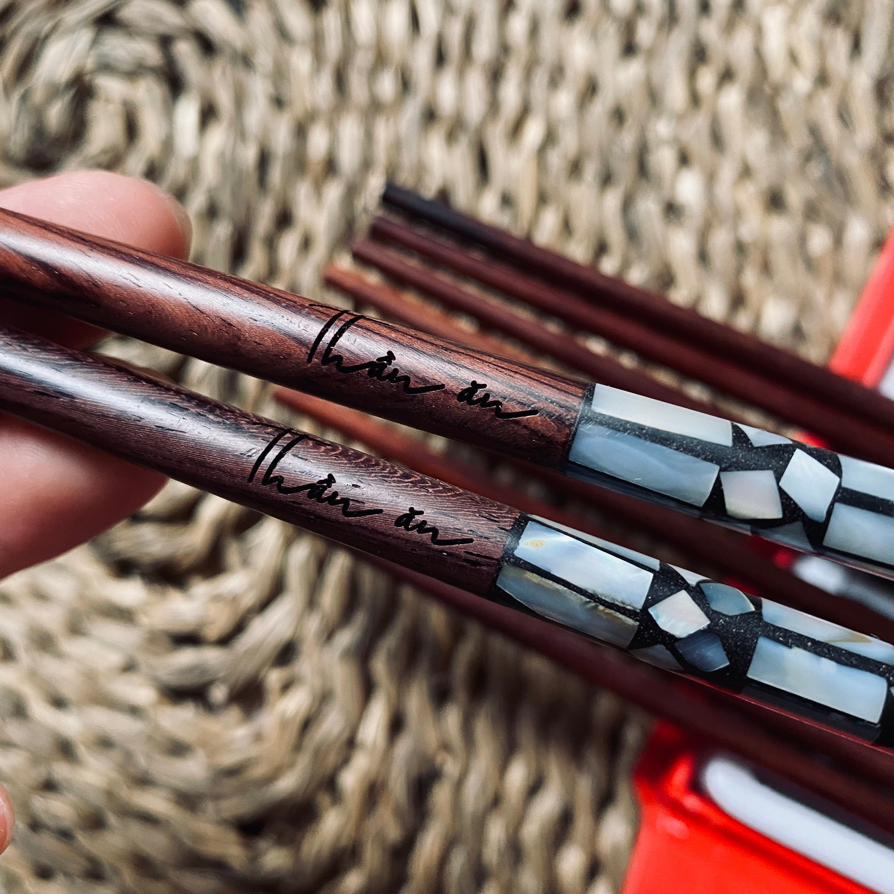 Engraved chopsticks cotton for sale  