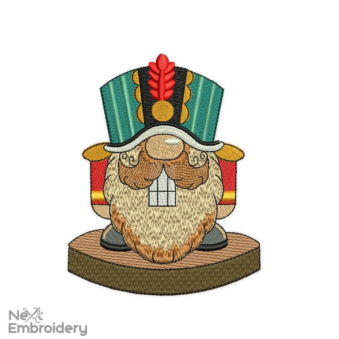 Nutcracker gnome embroidery for sale  