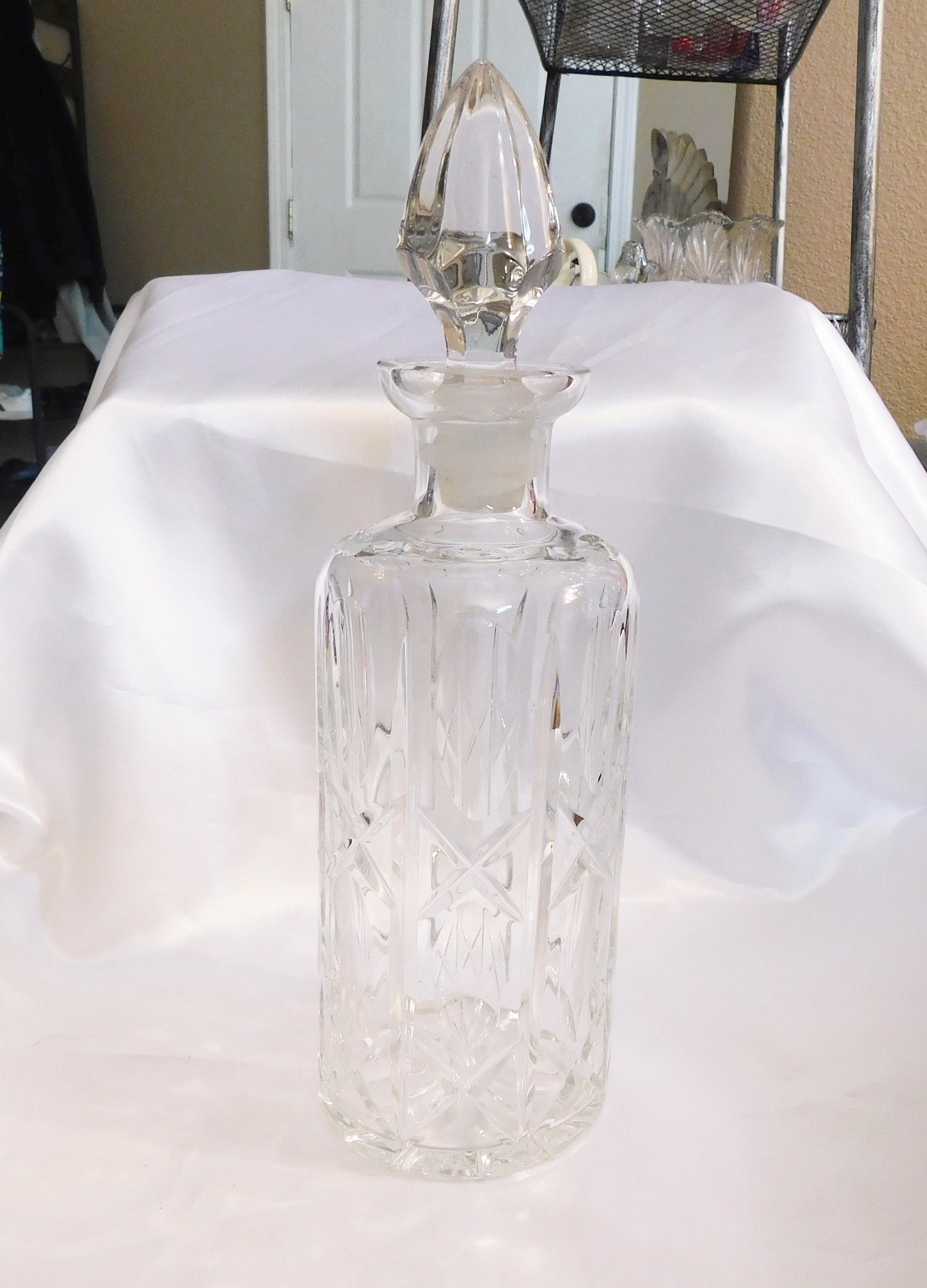 Cut crystal decanter for sale  