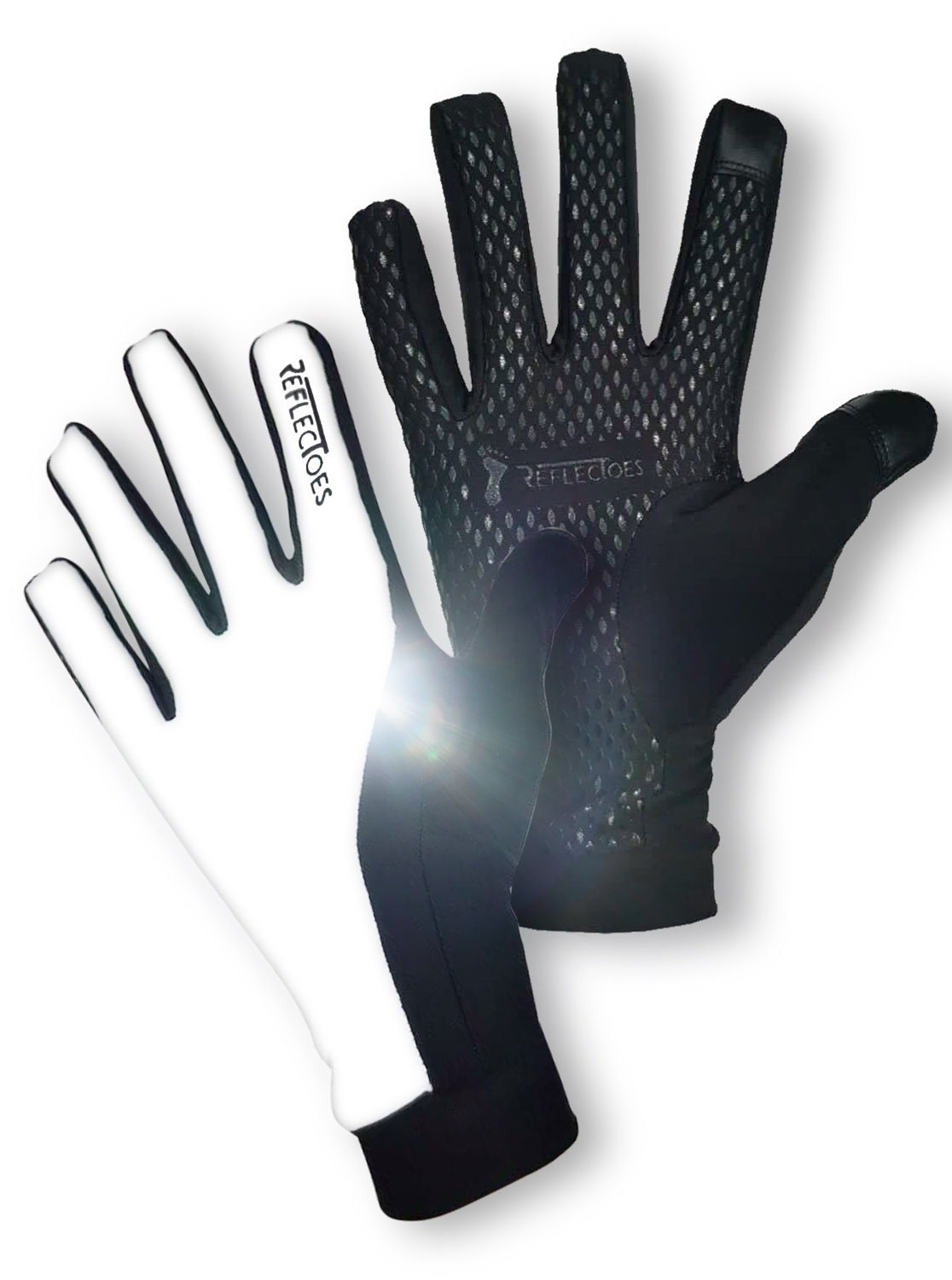 Reflective running gloves for sale  