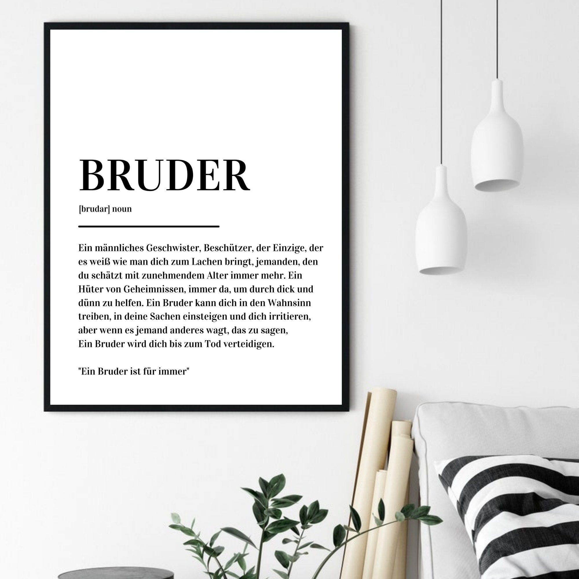 Bruder definition print for sale  