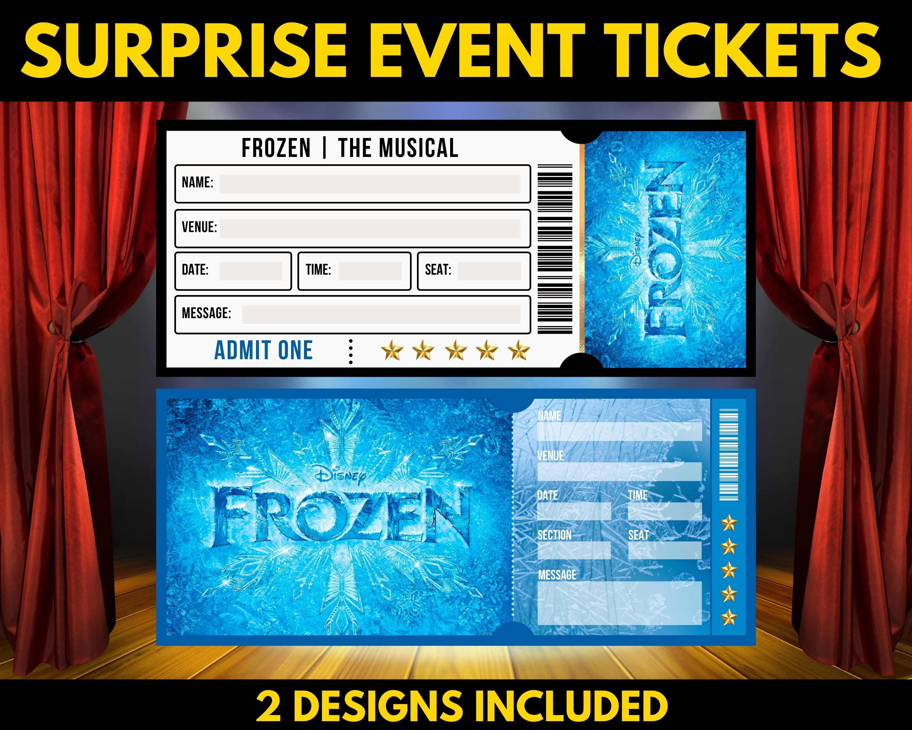 Printable frozen broadway for sale  