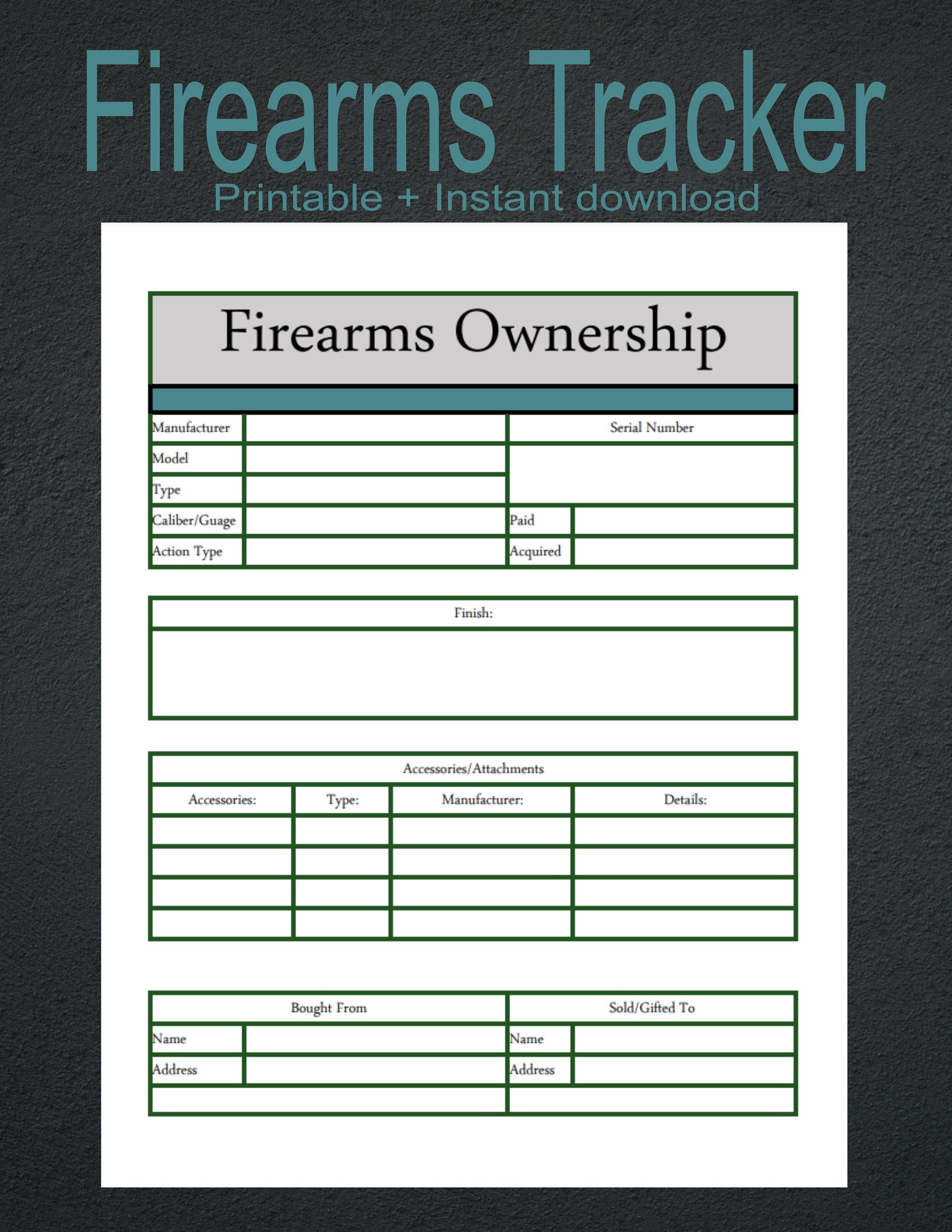 Firearms tracker gun for sale  