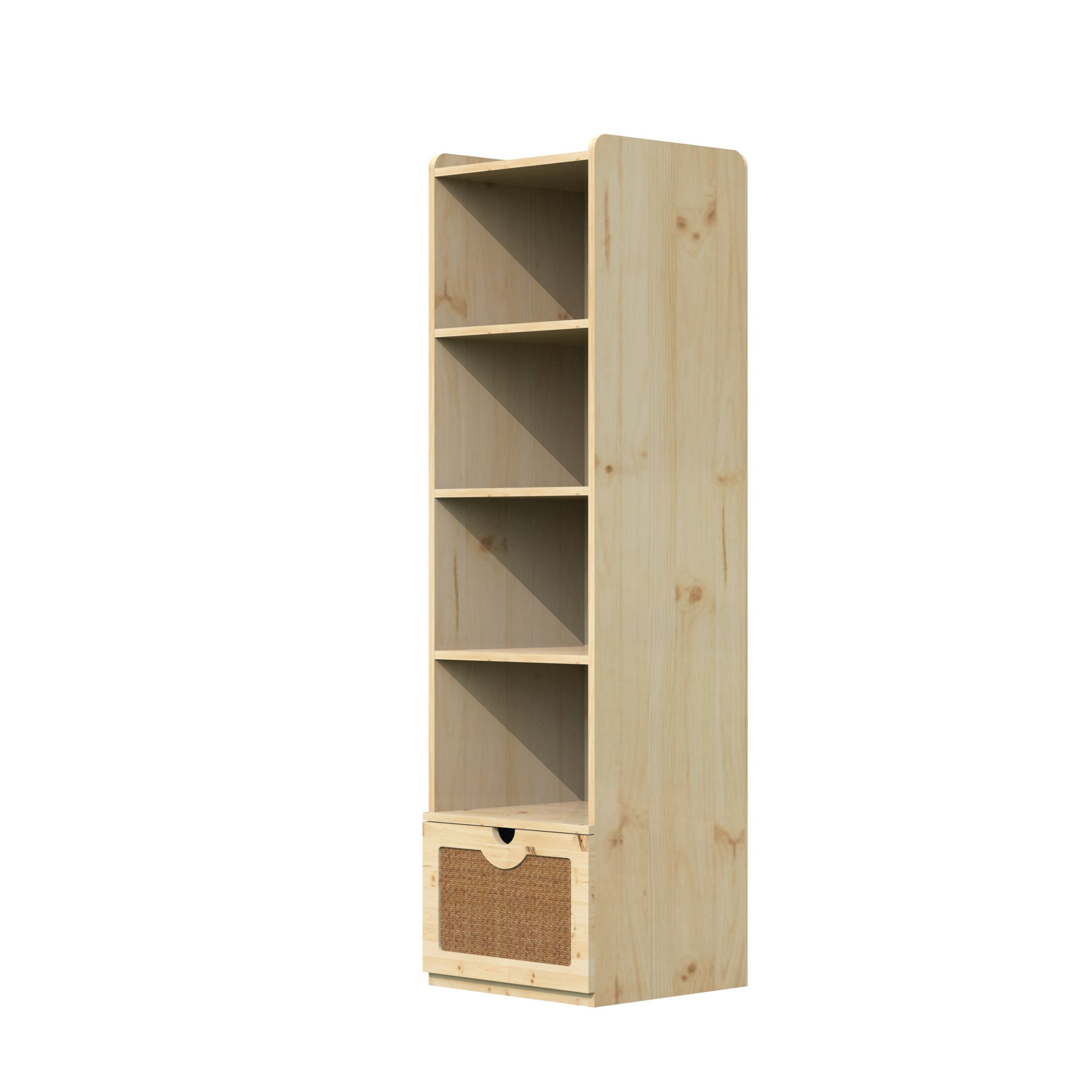 Wooden bookcase with for sale  