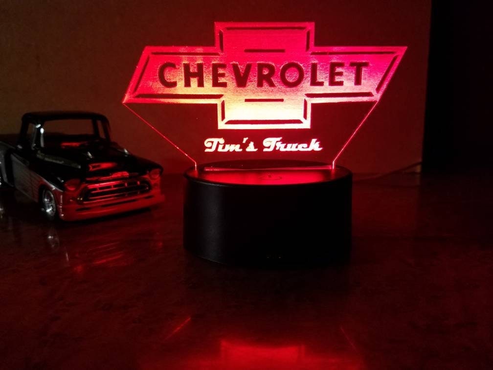 Personalized chevrolet acrylic for sale  