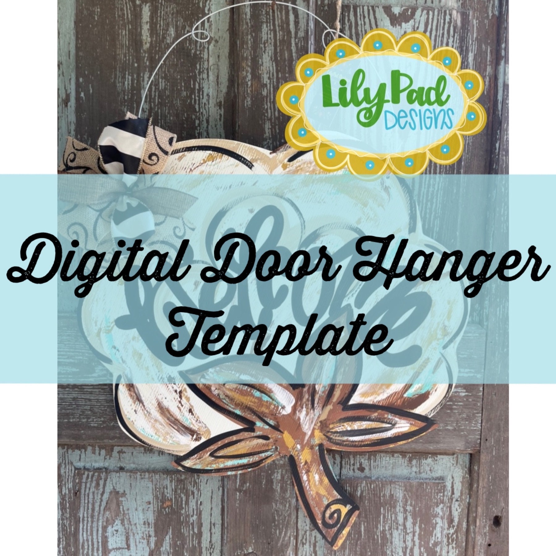 Door hanger template for sale  