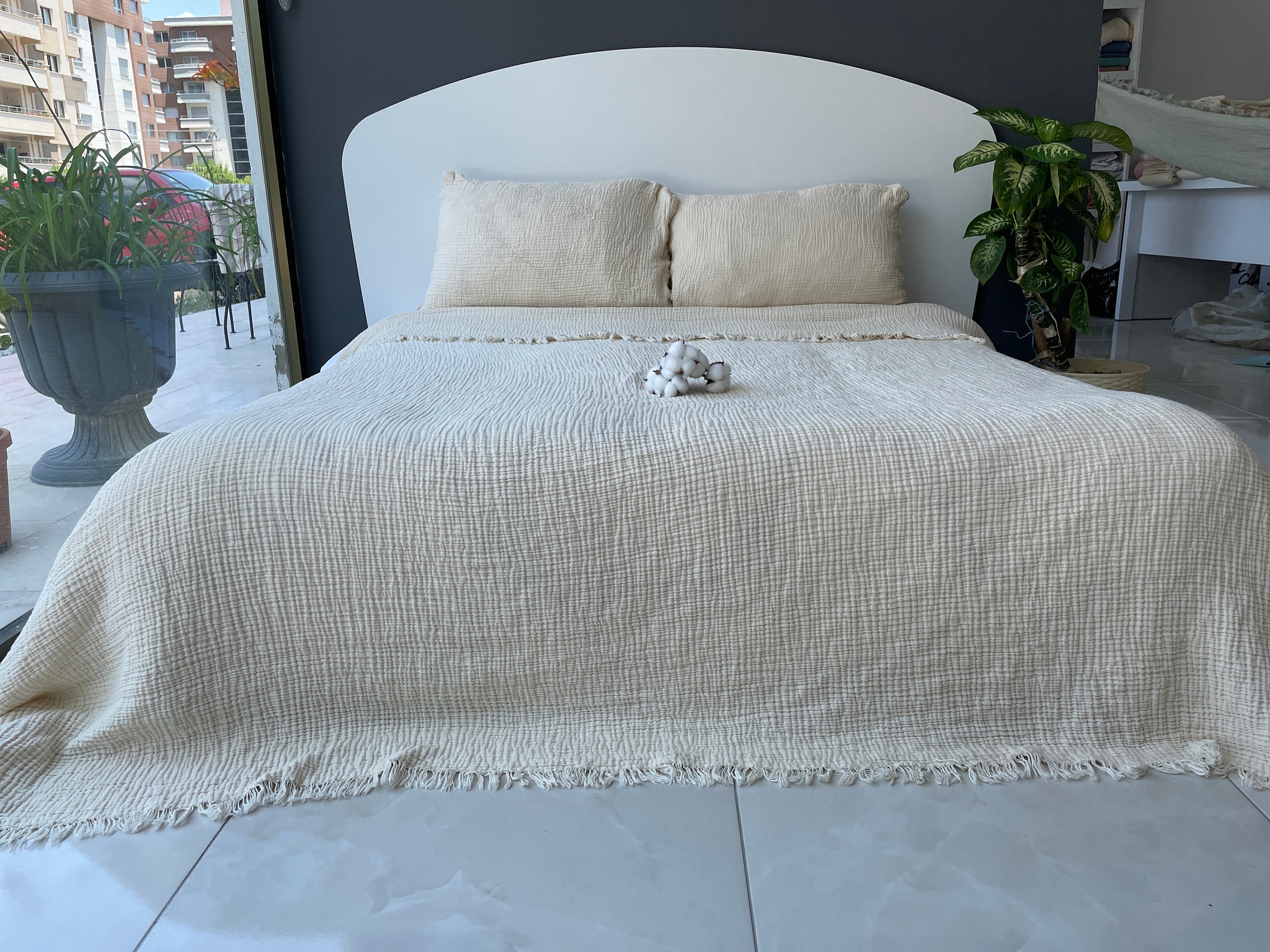 Muslin bedspread 100 for sale  