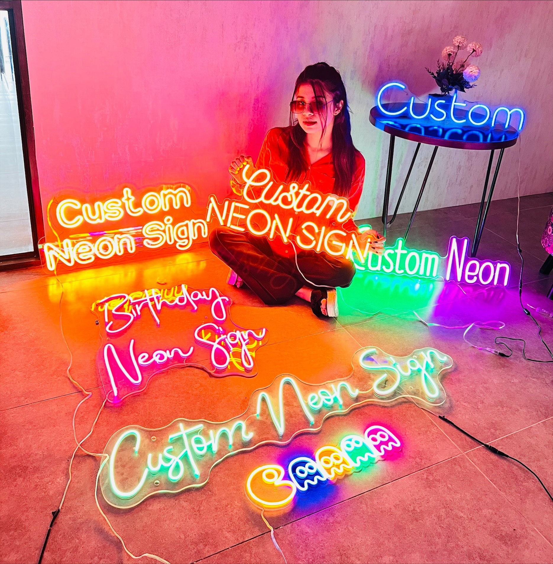 Custom neon sign for sale  