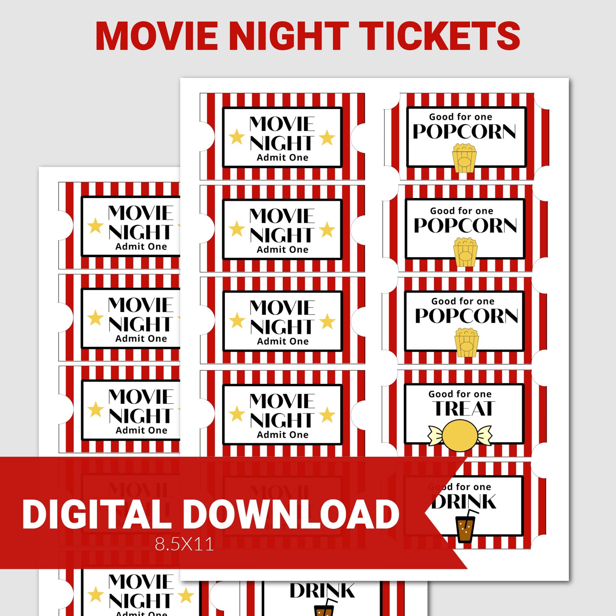 Printable movie night for sale  