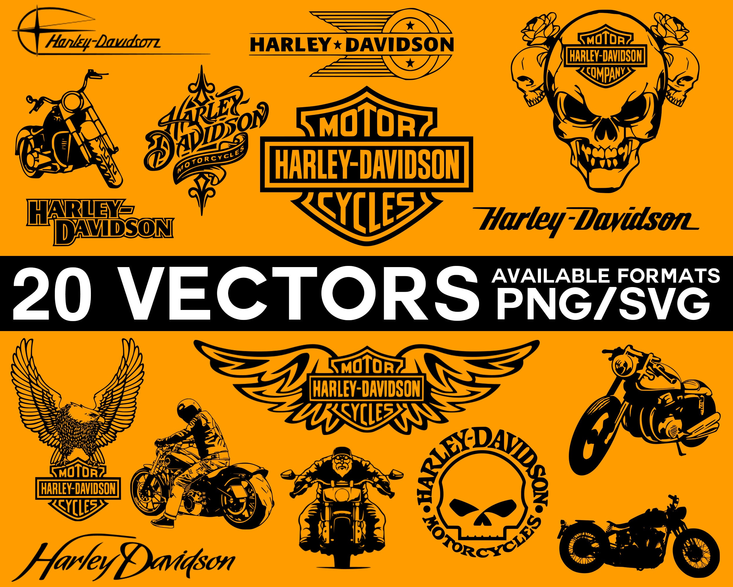 Harley davidson vector for sale  