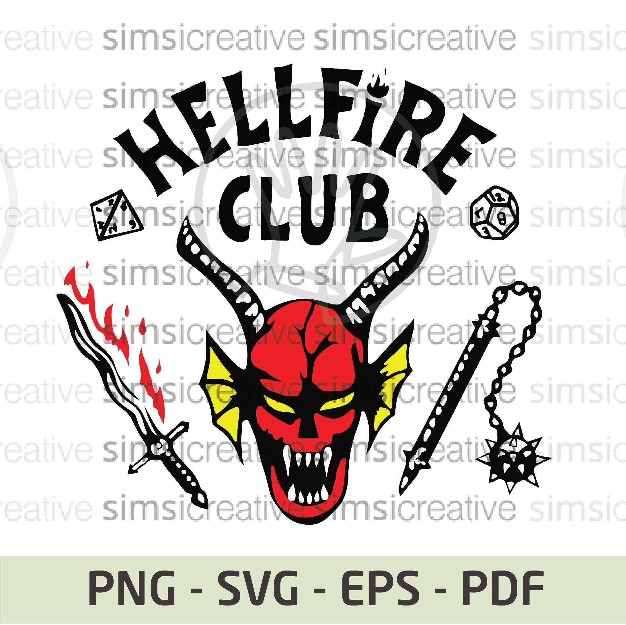 Hell svg png for sale  