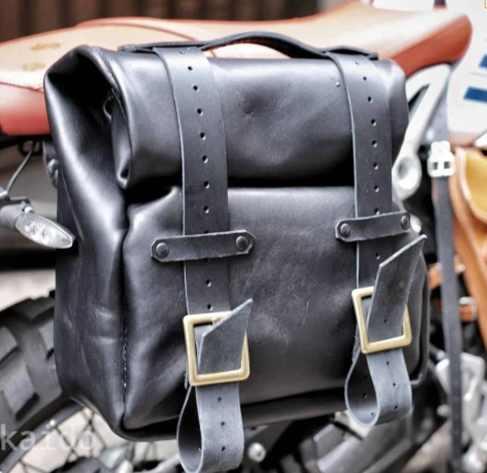 Motorcycle bag leather for sale  