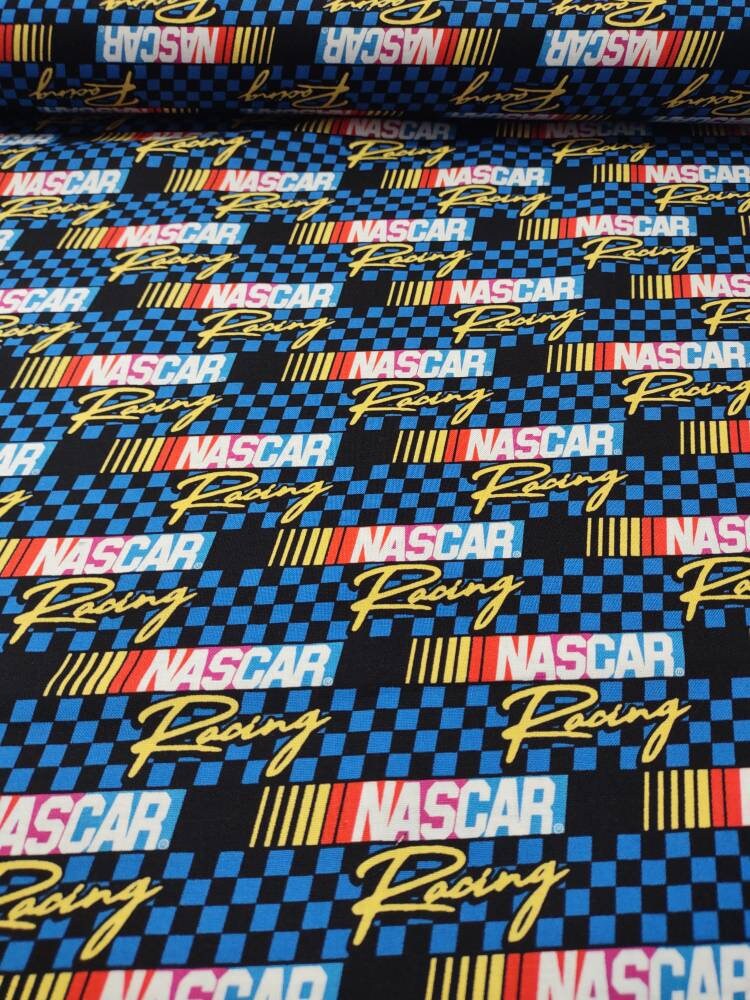 Nascar cotton fabric for sale  