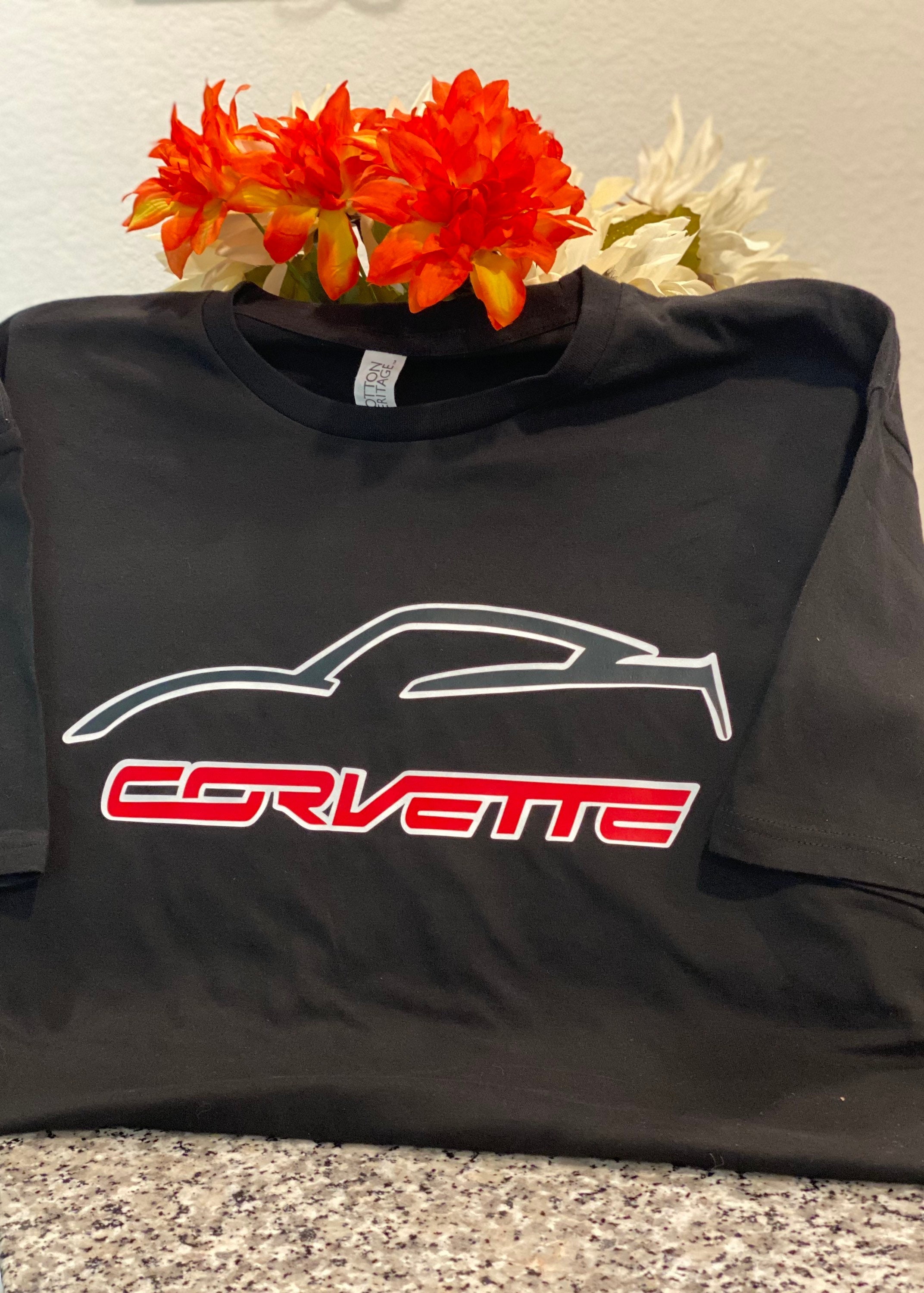 Corvette silhouette tee for sale  