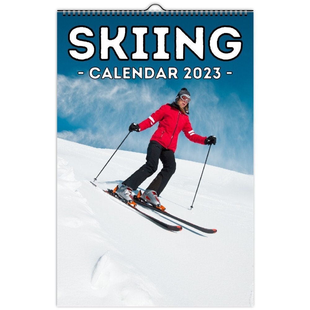 Skiing wall calendar for sale  
