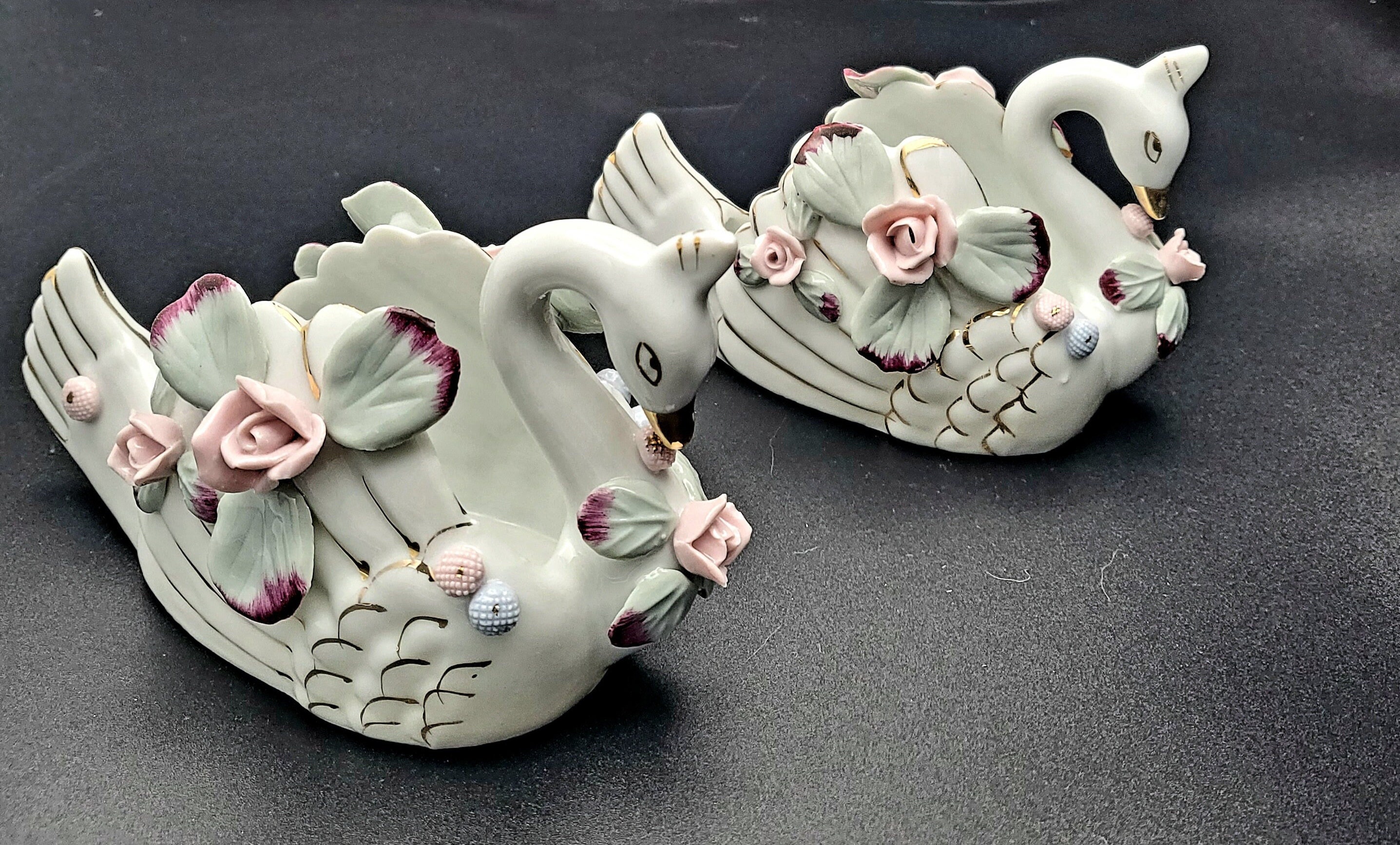 Set porcelain swan for sale  