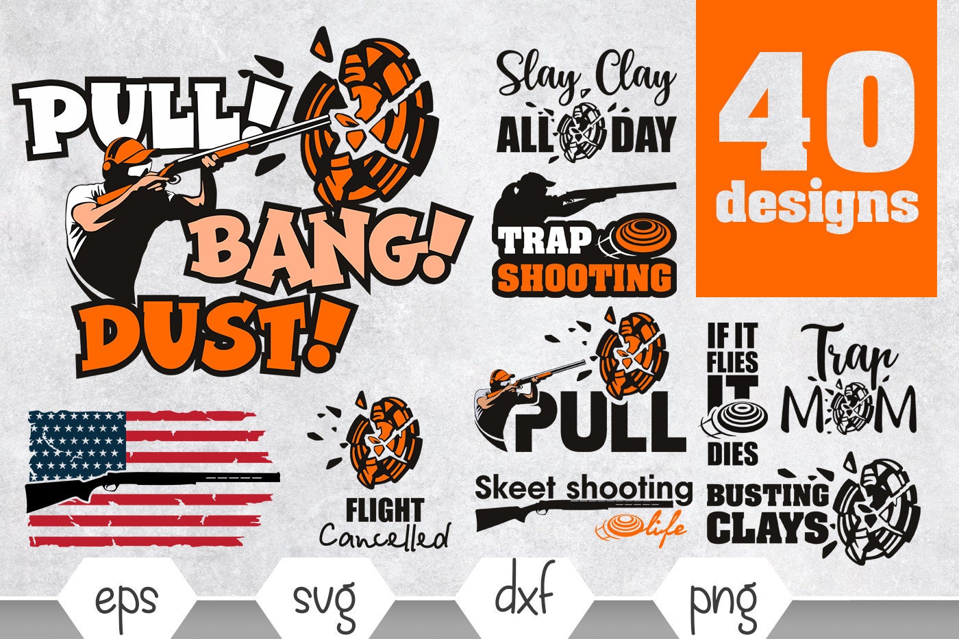 Pull svg trapshooting for sale  