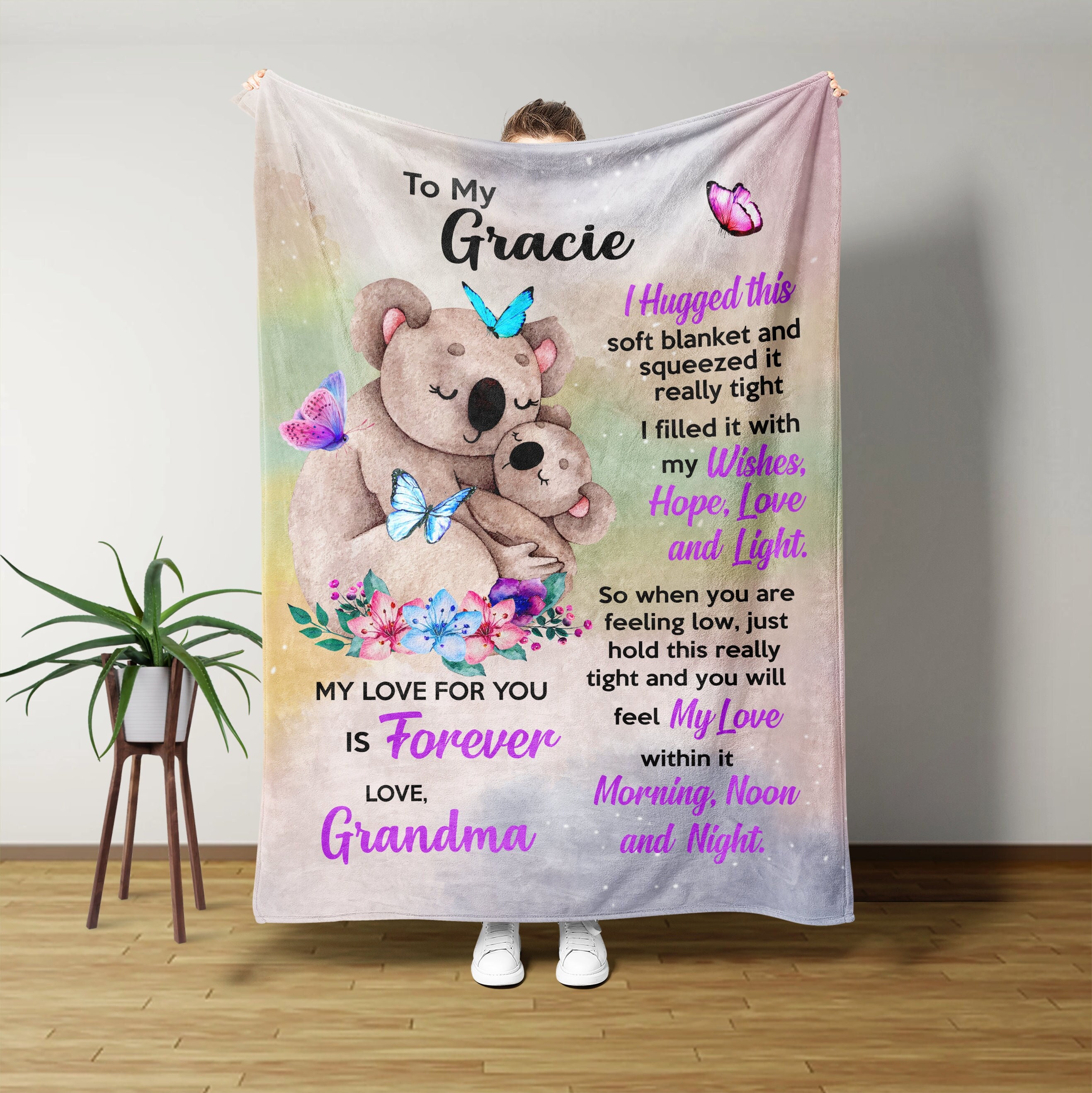 Custom name blanket for sale  