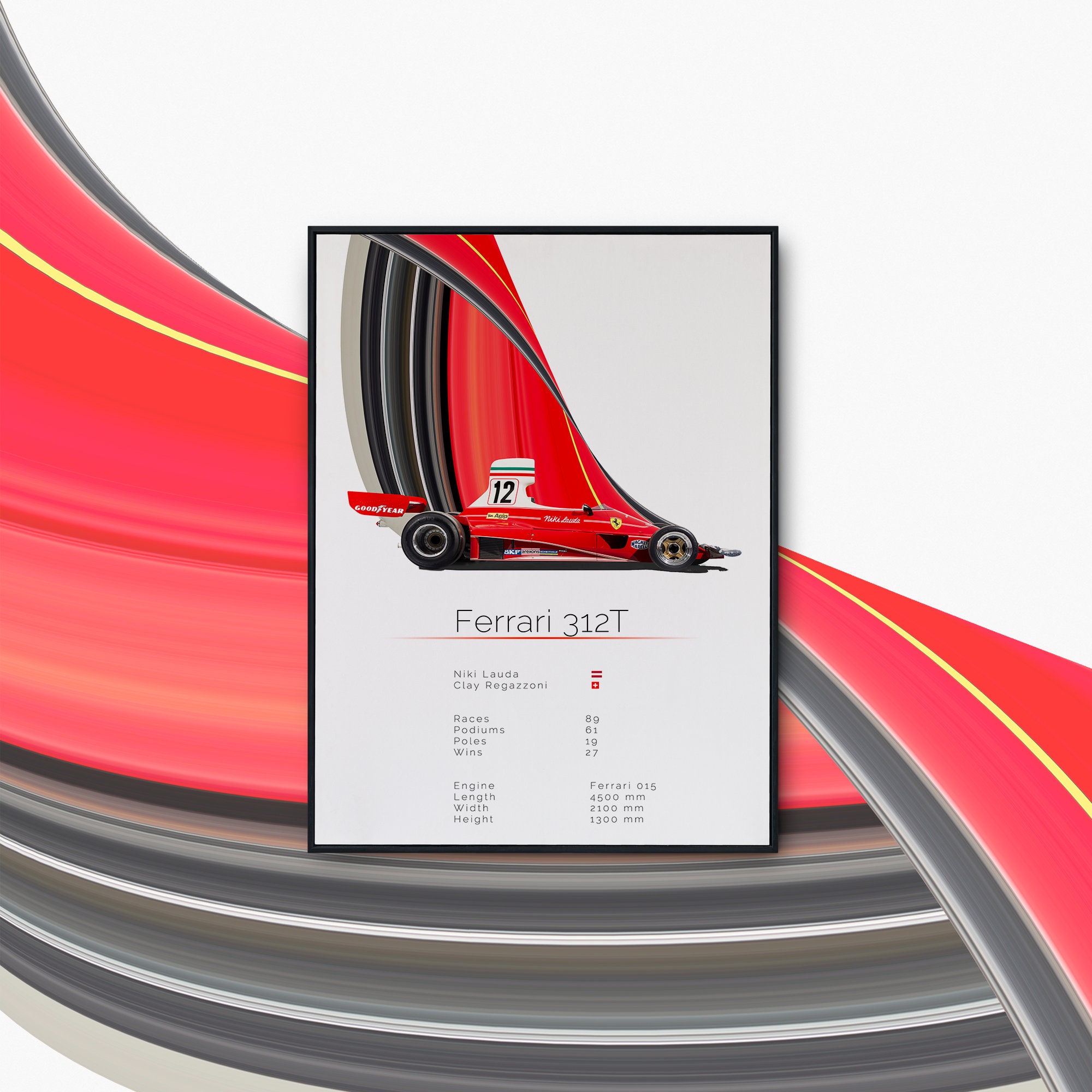 Ferrari 312t artwork for sale  