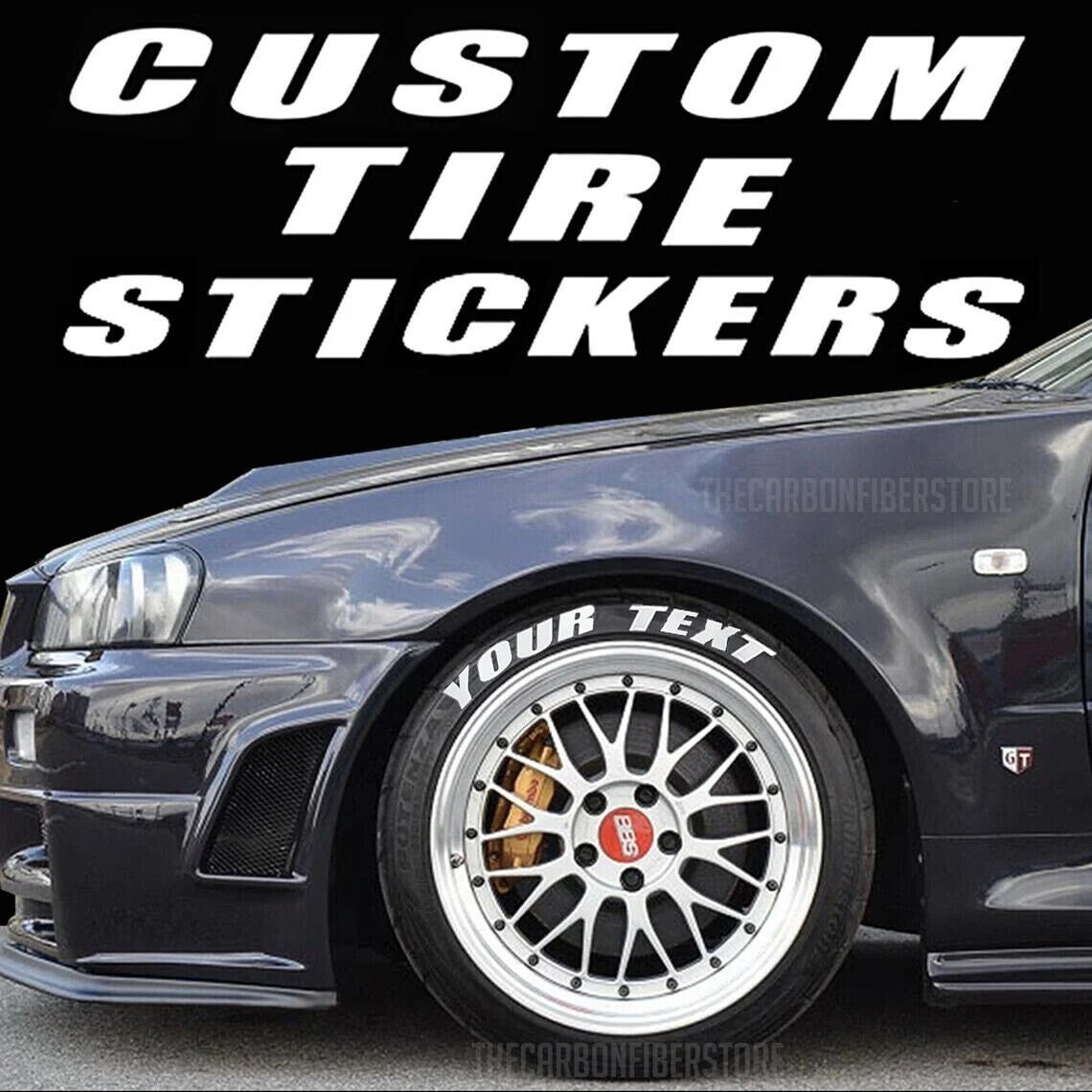 Custom tire stickers for sale  