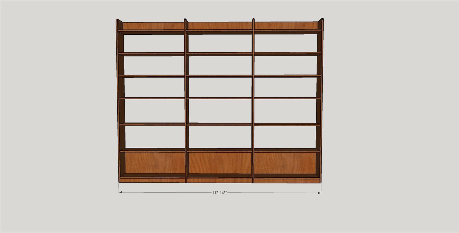 Wooden large bookcase for sale  