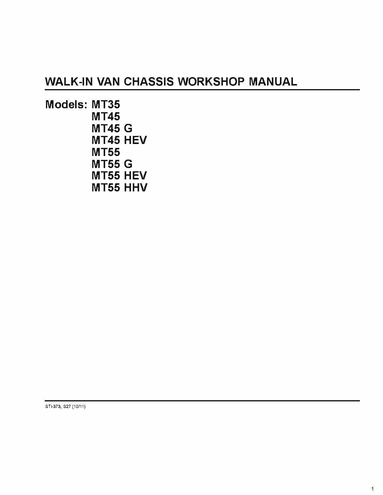 Workshop manual mt35 for sale  
