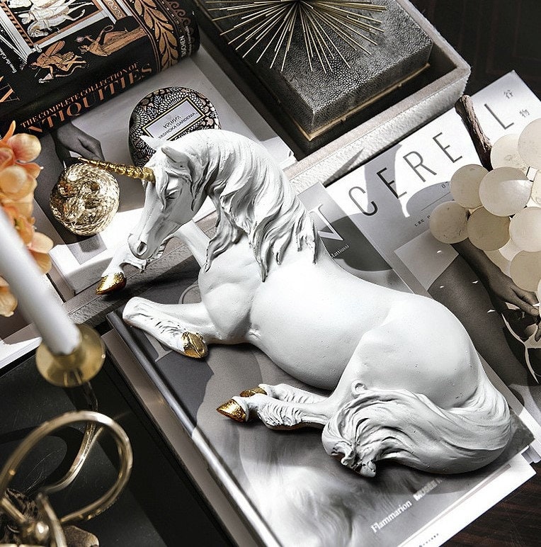 White unicorn statue for sale  