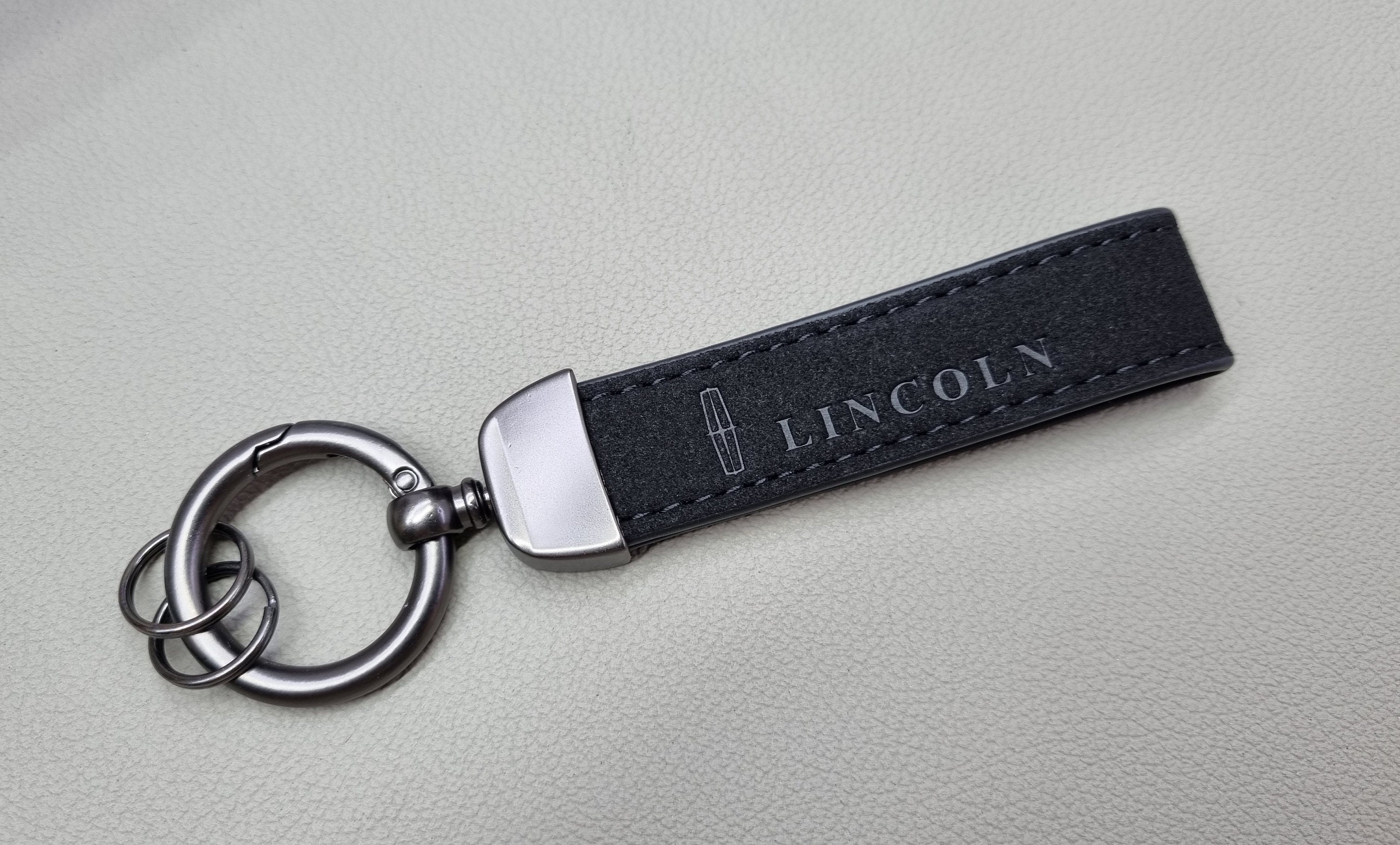 Lincoln keychain leather for sale  