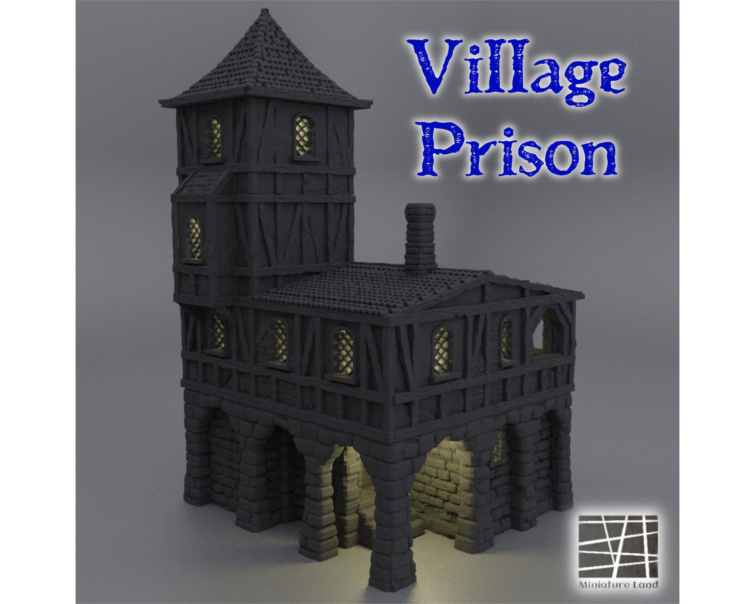 Village prison print for sale  