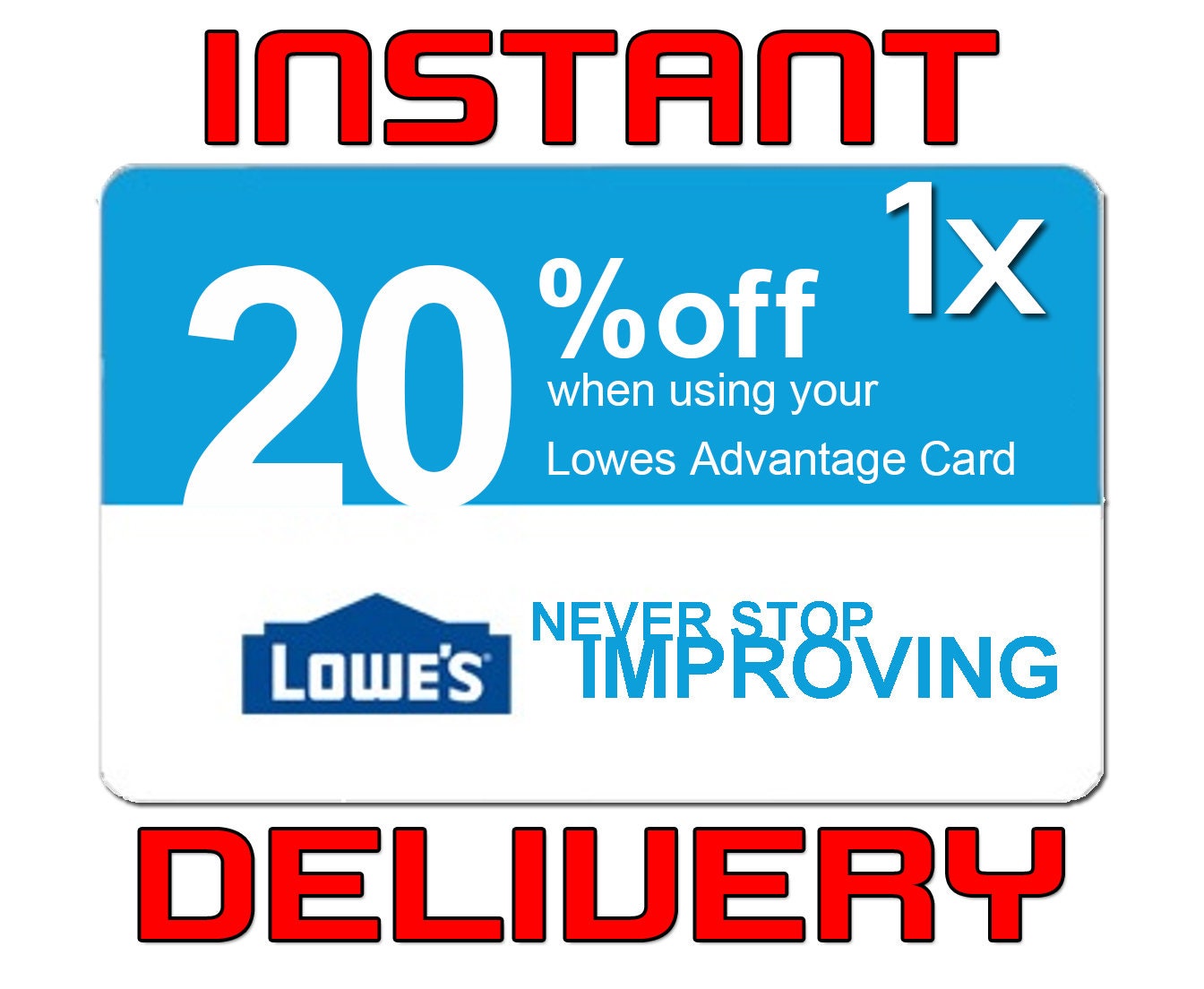 Lowes coupon for for sale  