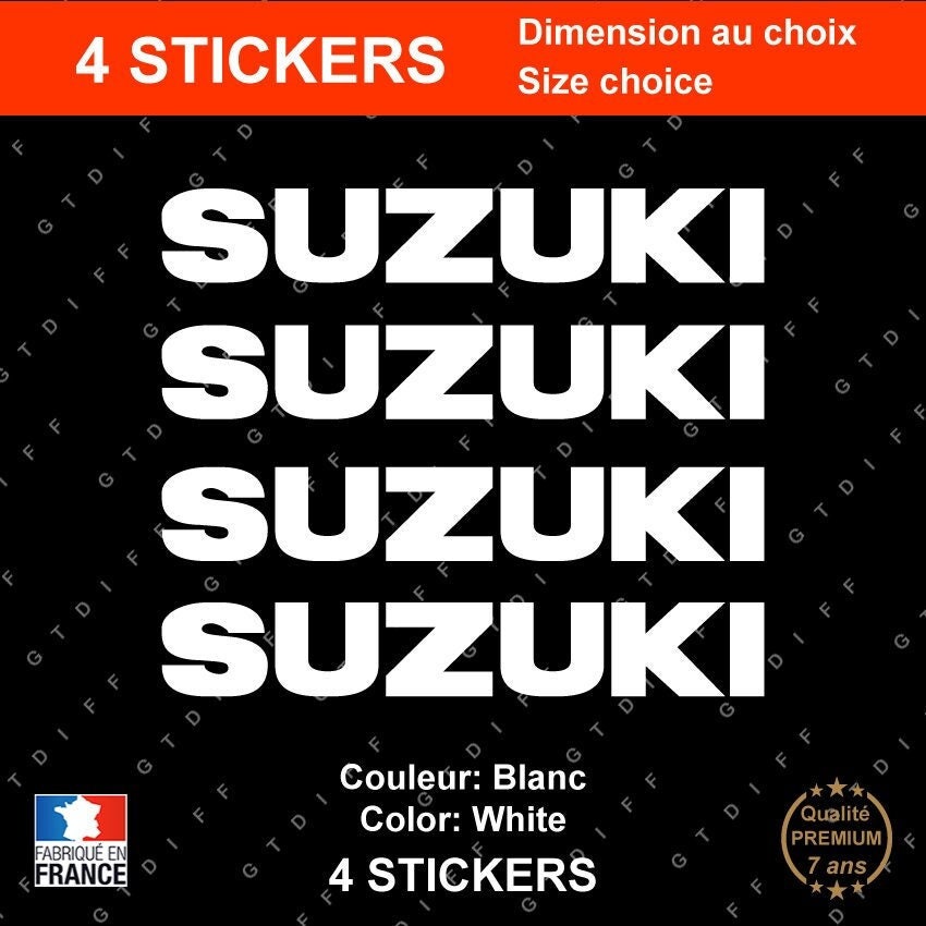 Stickers white suzuki for sale  