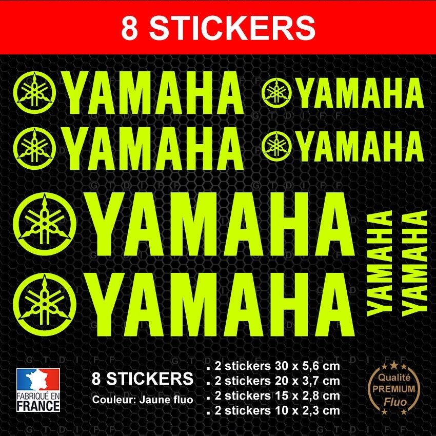 Stickers yamaha jaune for sale  