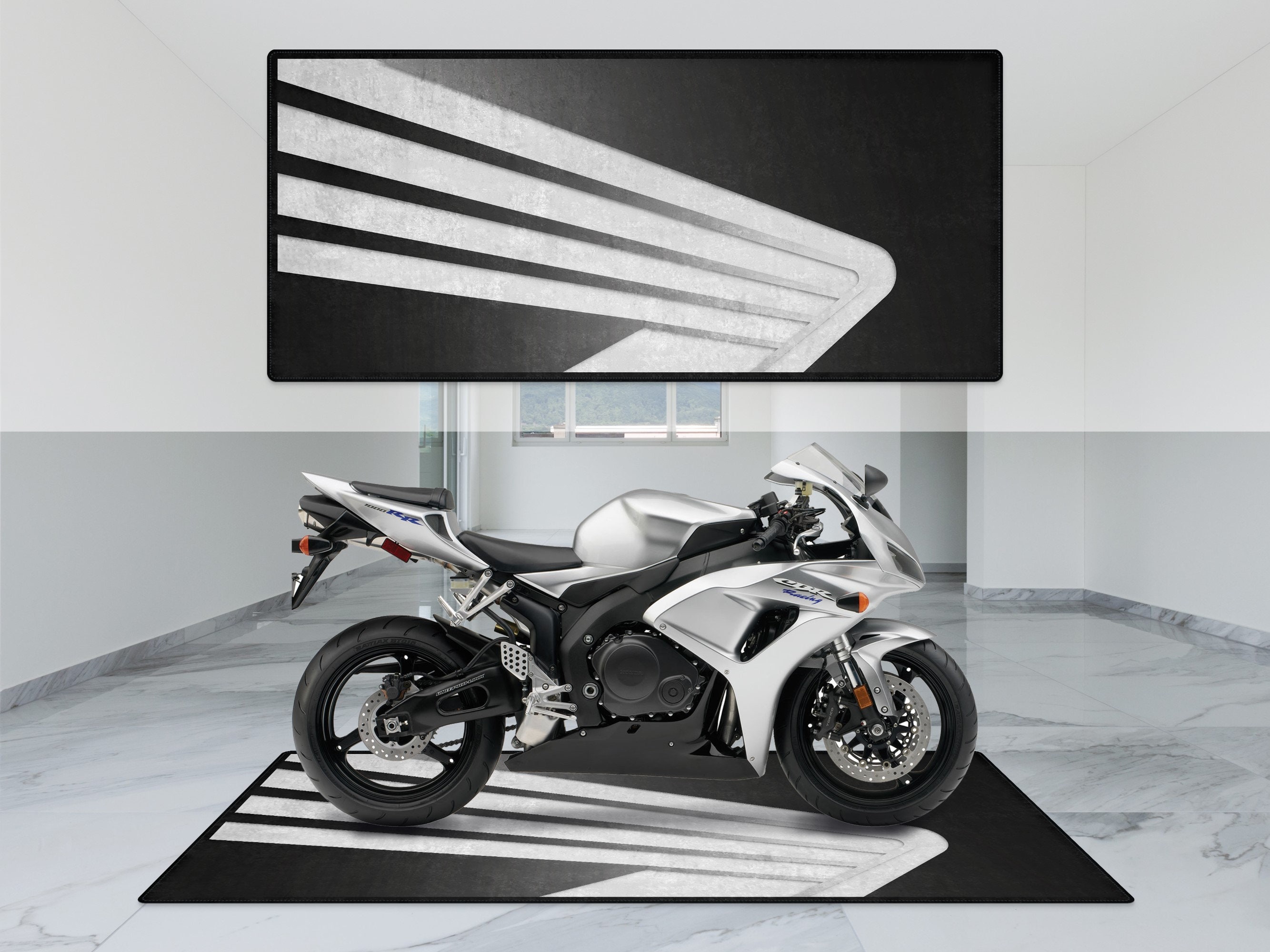 Motorcycle personalized rug for sale  