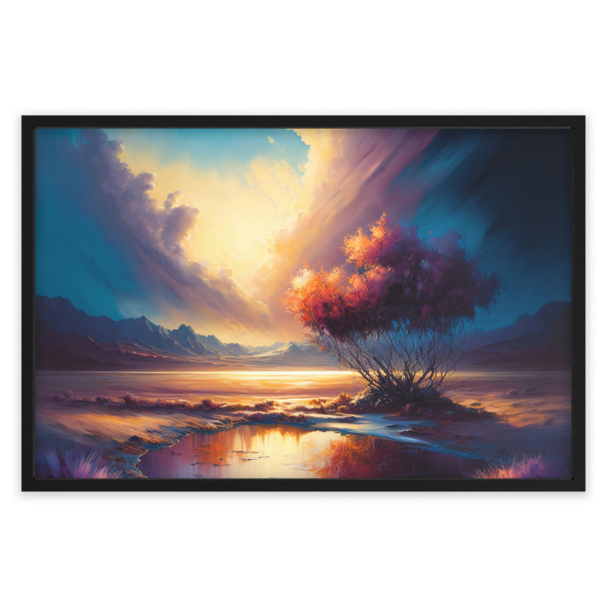 Elliptical horizon framed for sale  