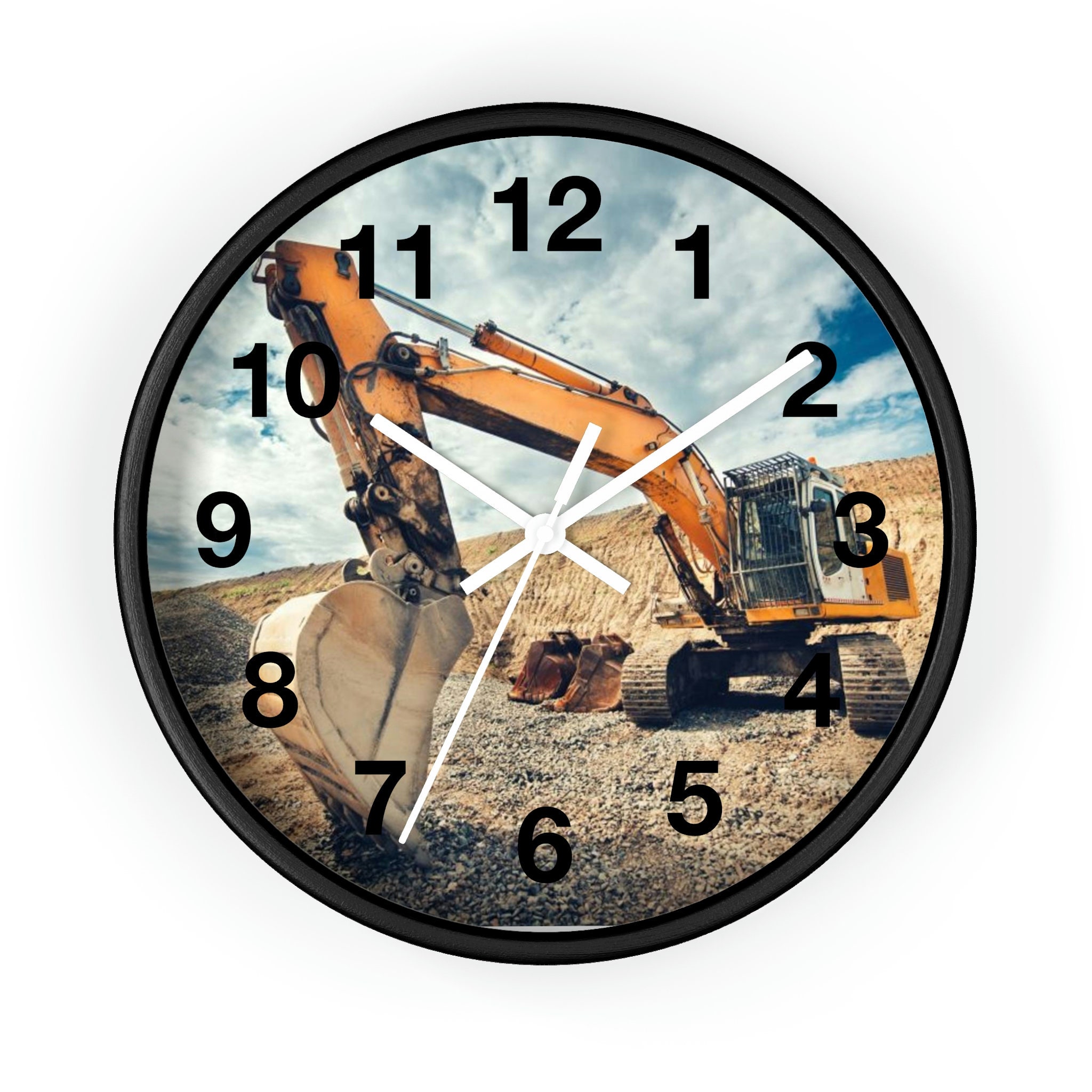 Excavator wall clock for sale  