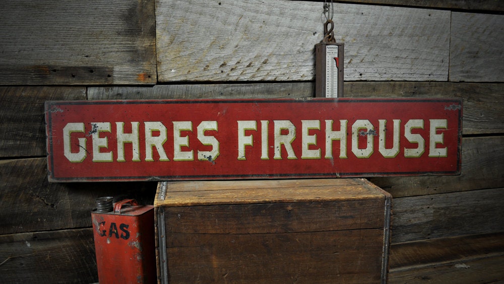 Custom fireman sign for sale  