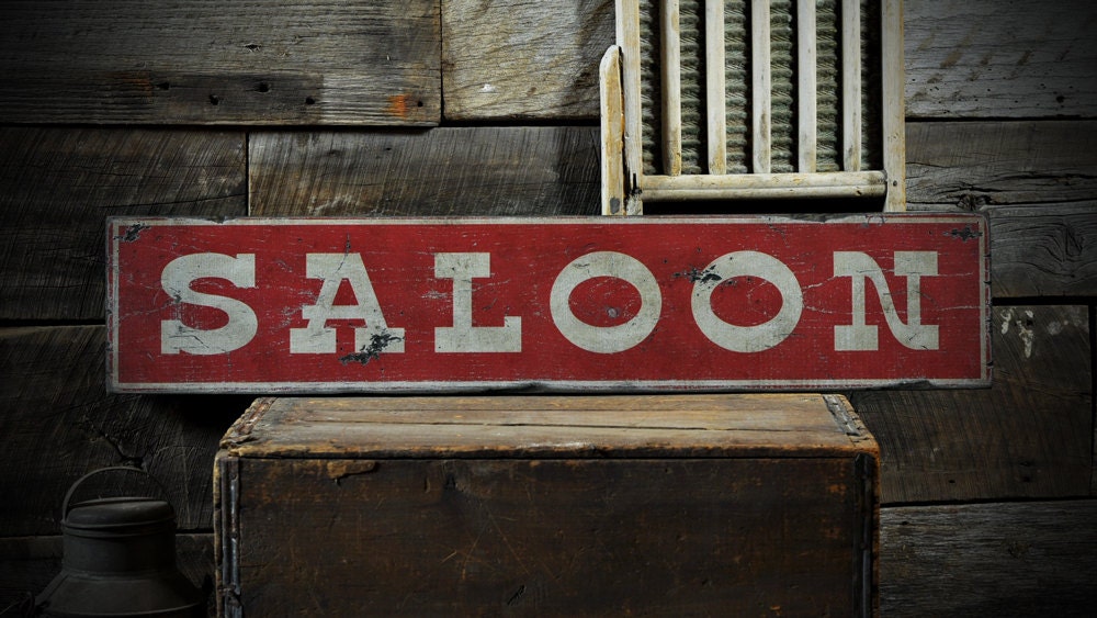 Saloon sign saloon for sale  