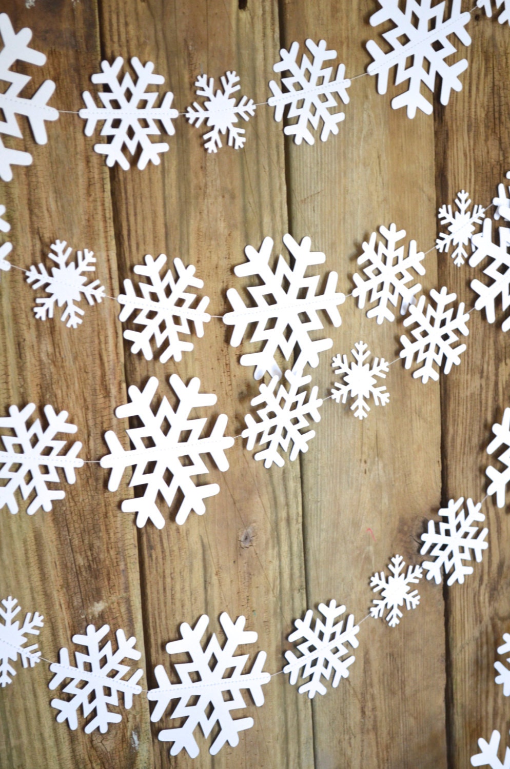 Winter snowflake garland for sale  