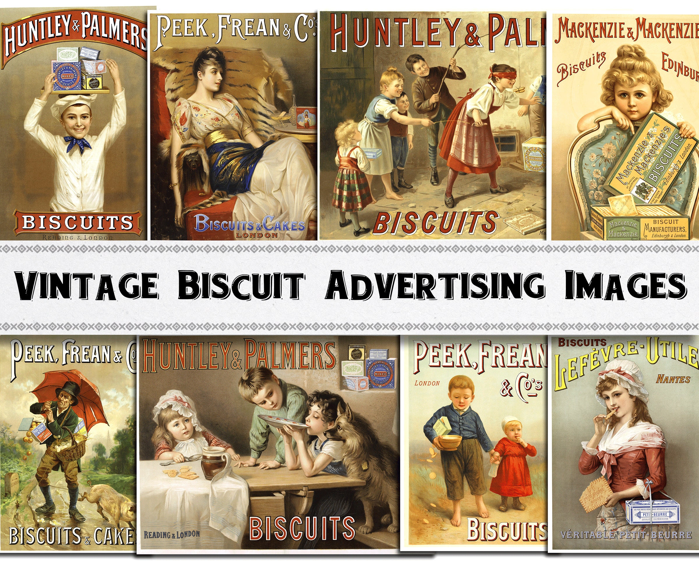 Vintage biscuit advertising for sale  