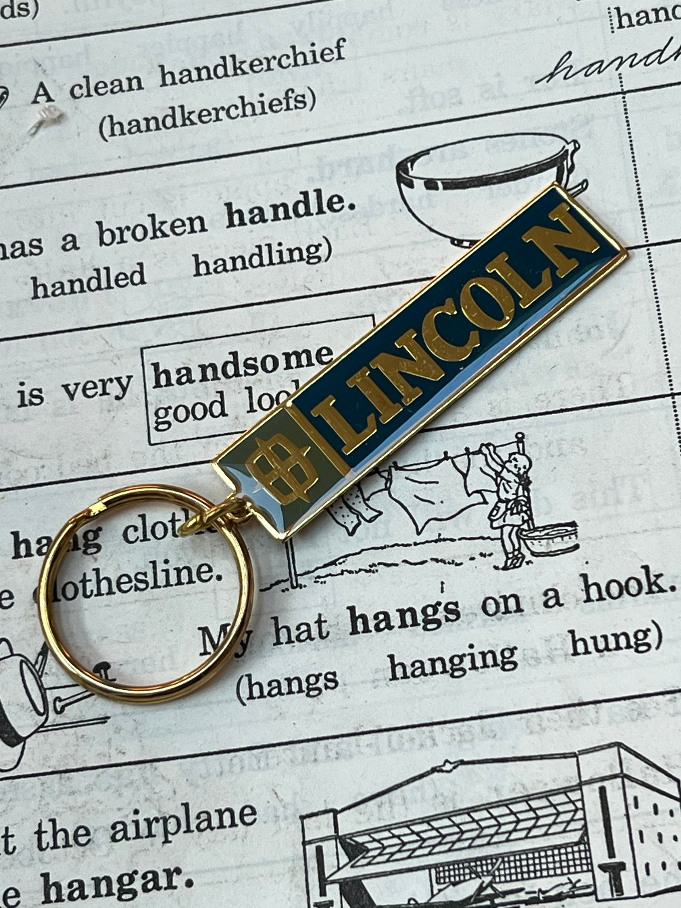 Vintage lincoln keychain for sale  