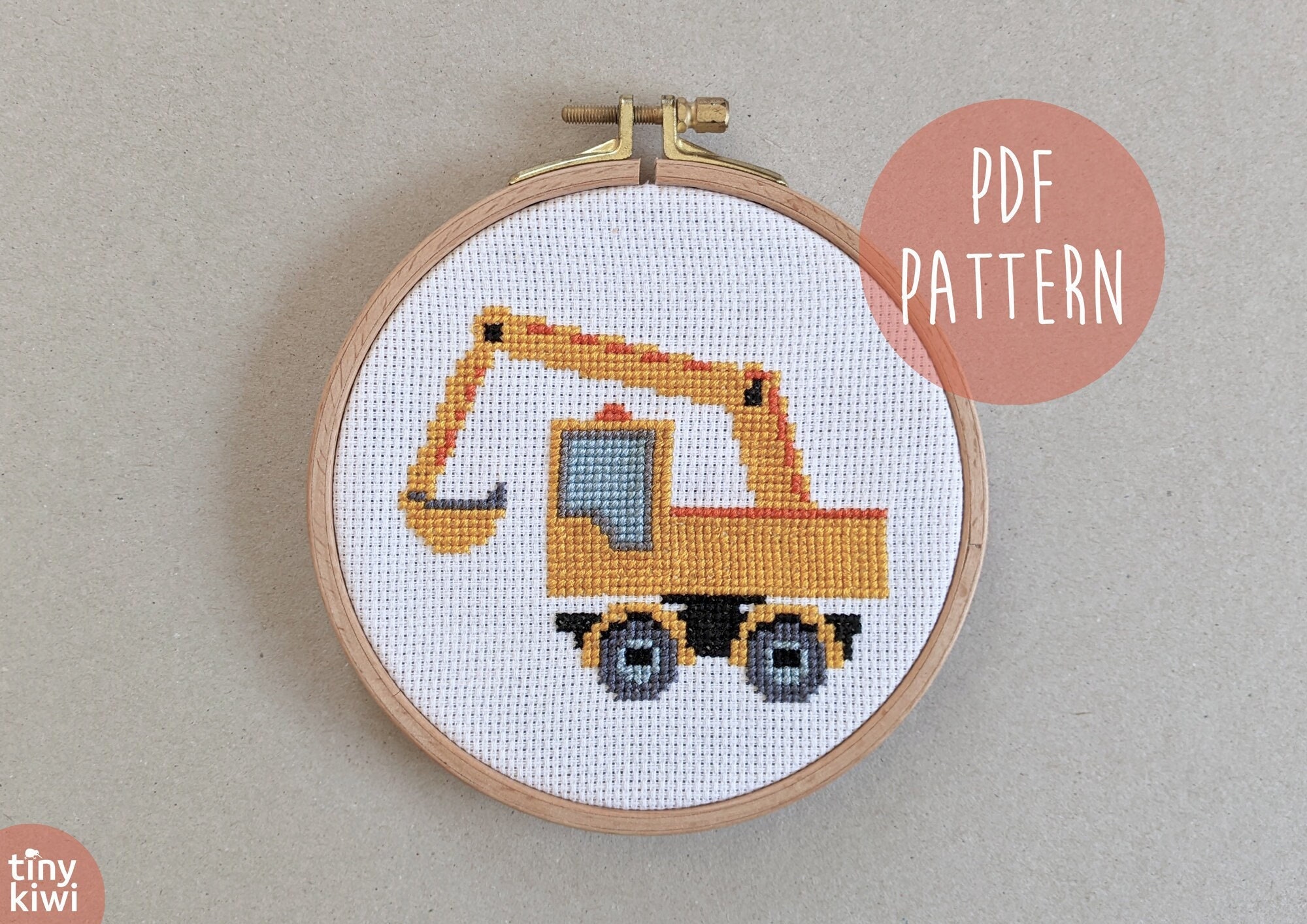 Digger cross stitch for sale  