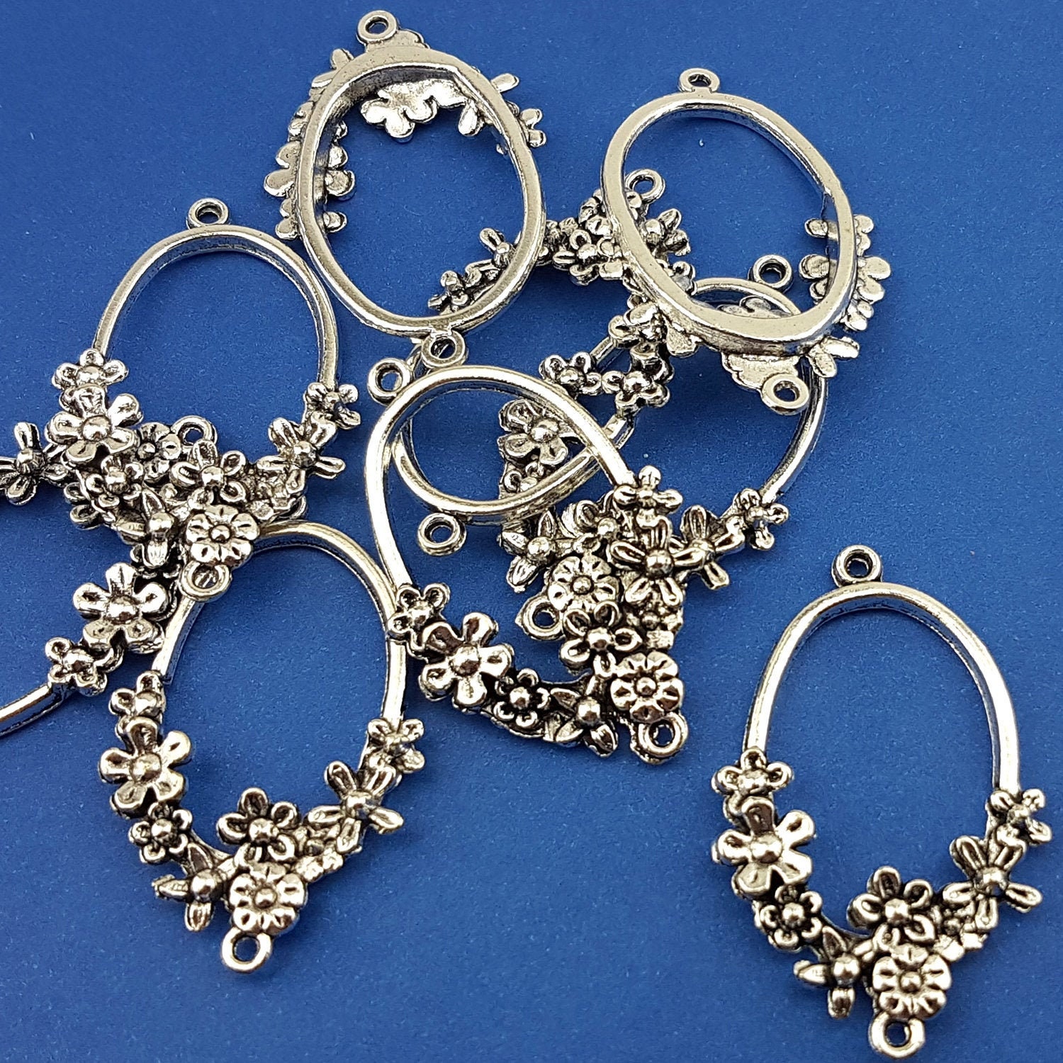 Silver earrings links for sale  