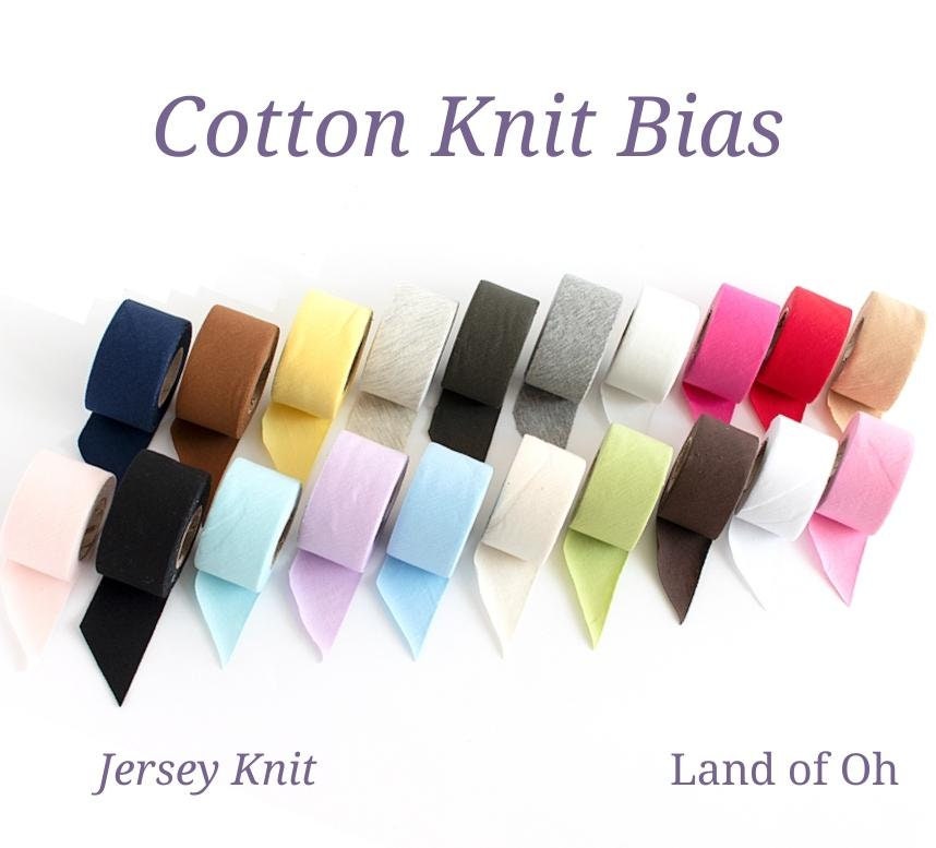 Cotton knit bias for sale  