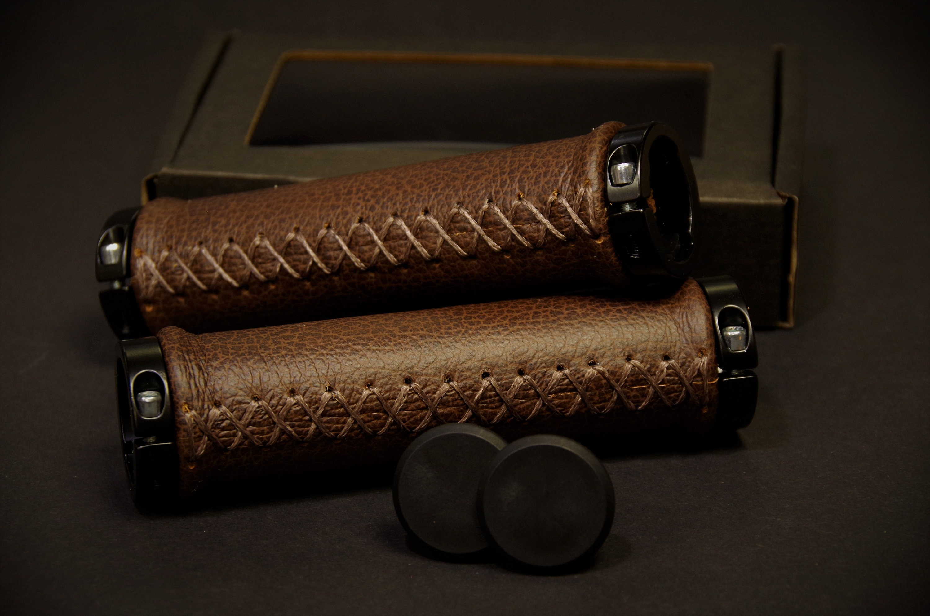 Leather brown grips for sale  