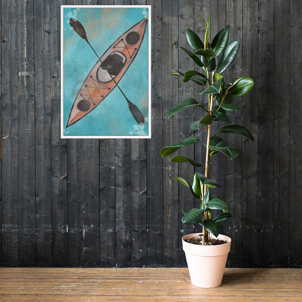 Kayak framed poster for sale  