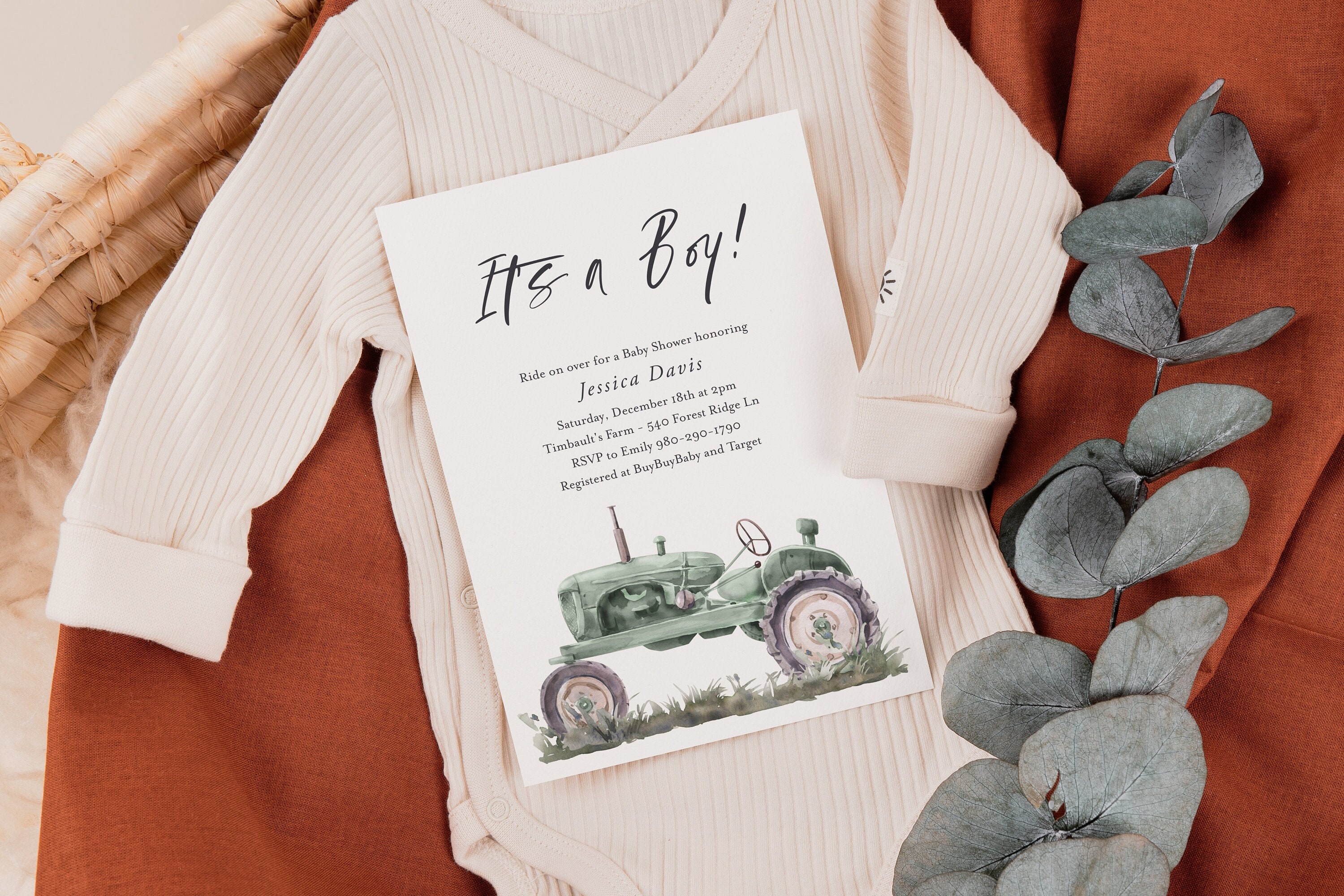 Tractor baby shower for sale  